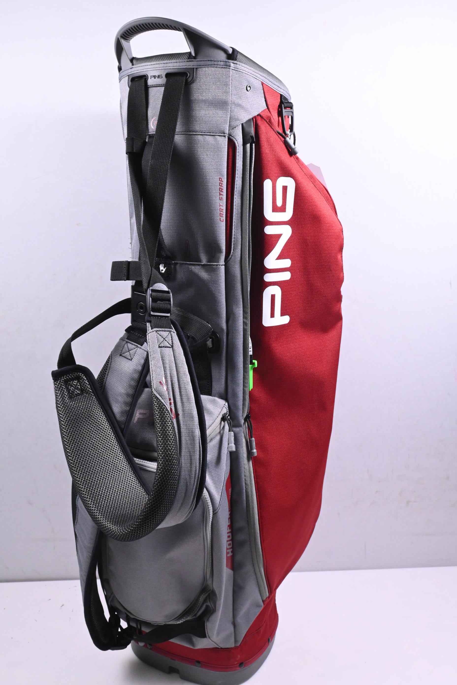 Ping Hoofer Lite Stand Bag / 4-Way Divider / Maroon, Grey
