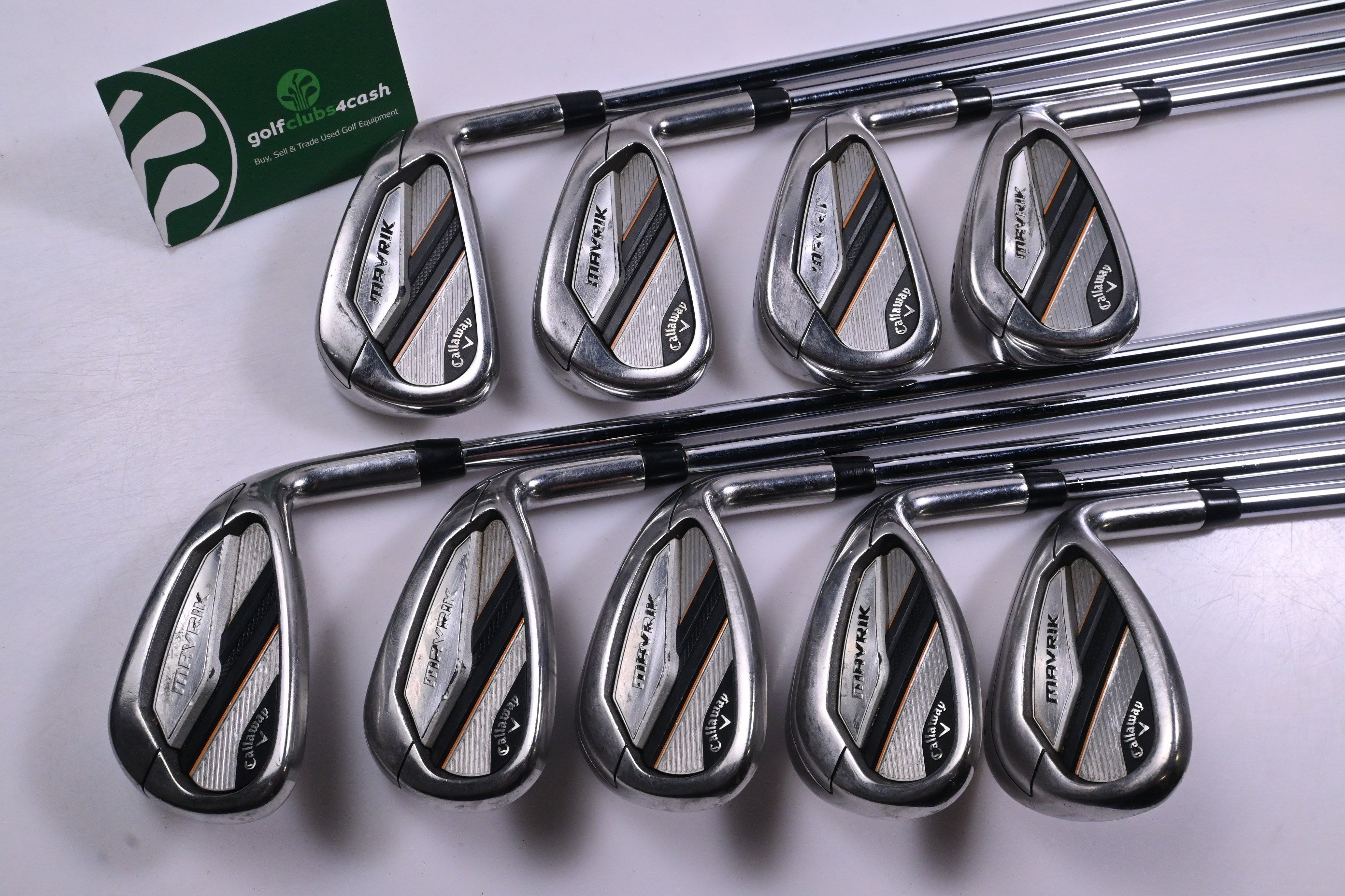 Callaway Mavrik Irons / 5-PW+AW+GW+SW / Regular Flex Project X LX 95 Shafts