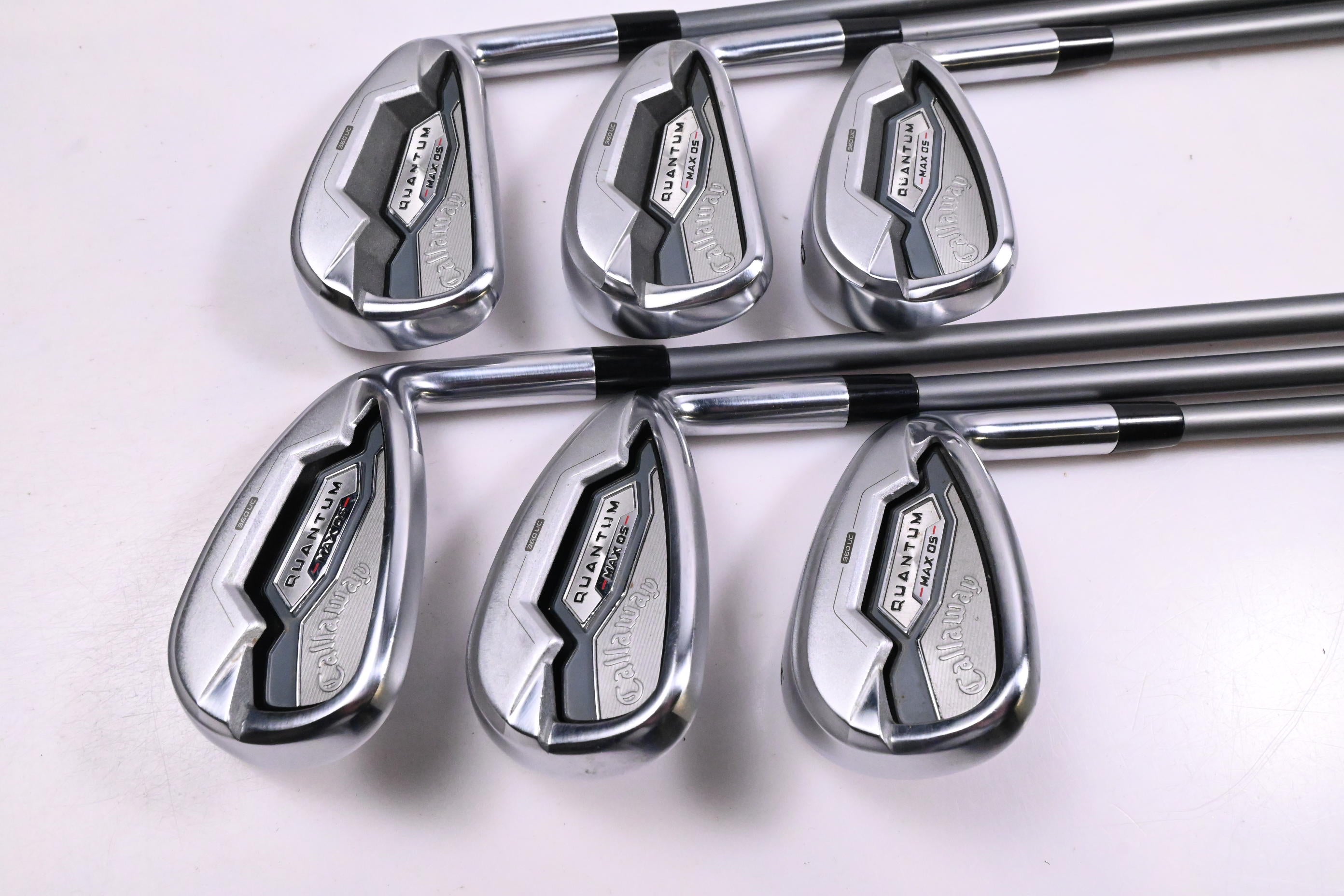 Callaway Quantum Max OS Irons / 6-PW+GW / Regular Flex Denali Frost Silver 60