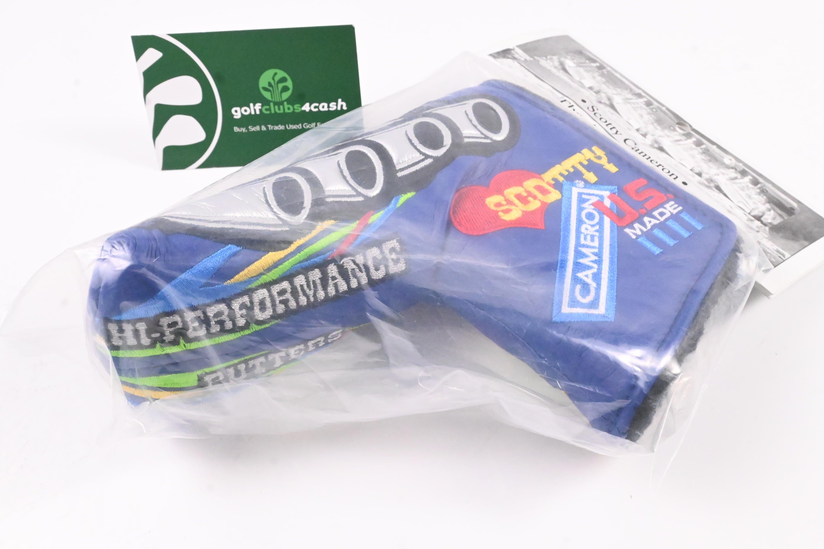 Scotty Cameron 2021 Speed Shop Big Block V8 Putter Headcover / Blade / Blue