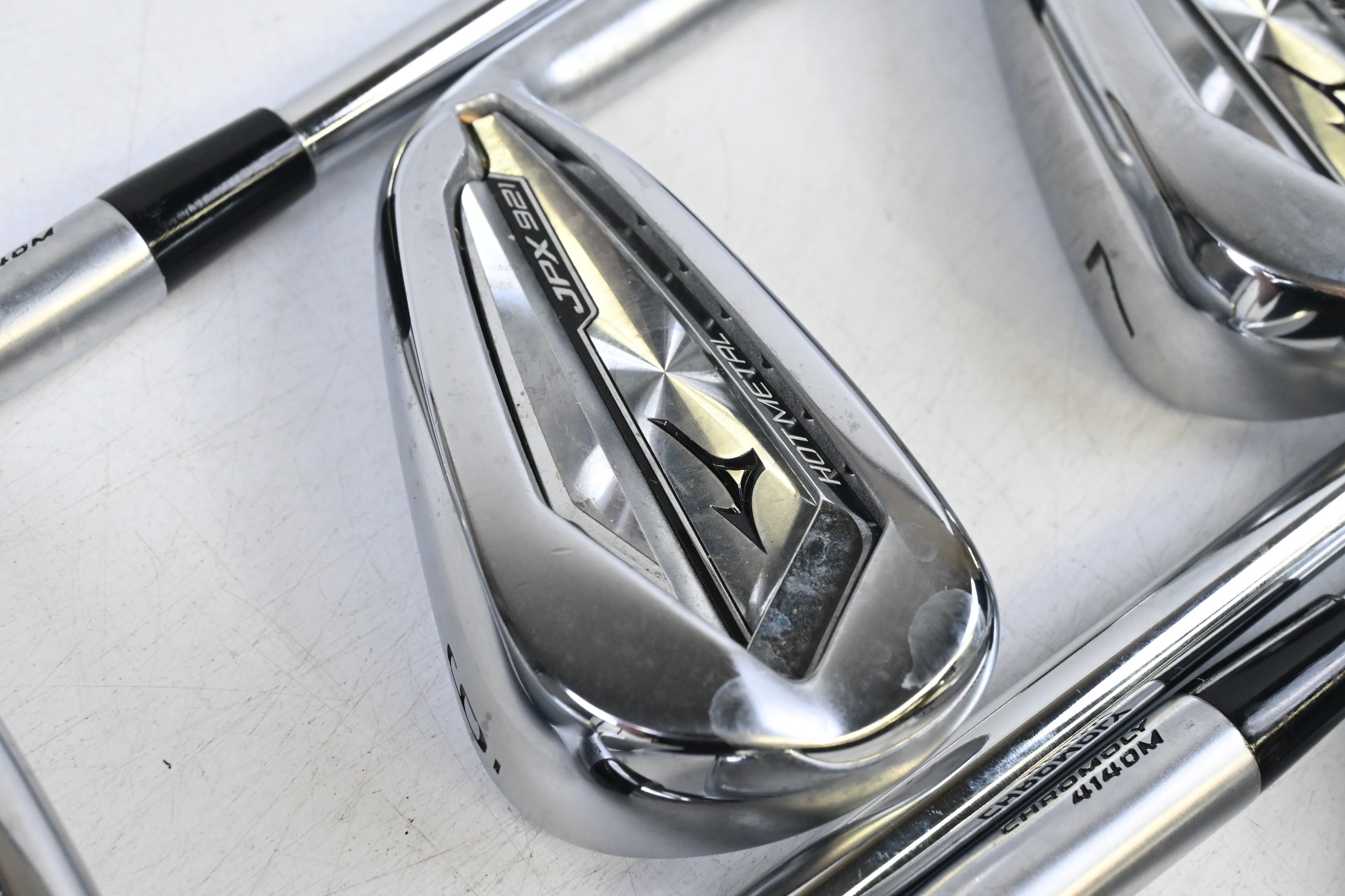 Mizuno JPX 921 Hot Metal Irons / 5-PW / Stiff Flex KBS $-Taper Lite 95 Shafts