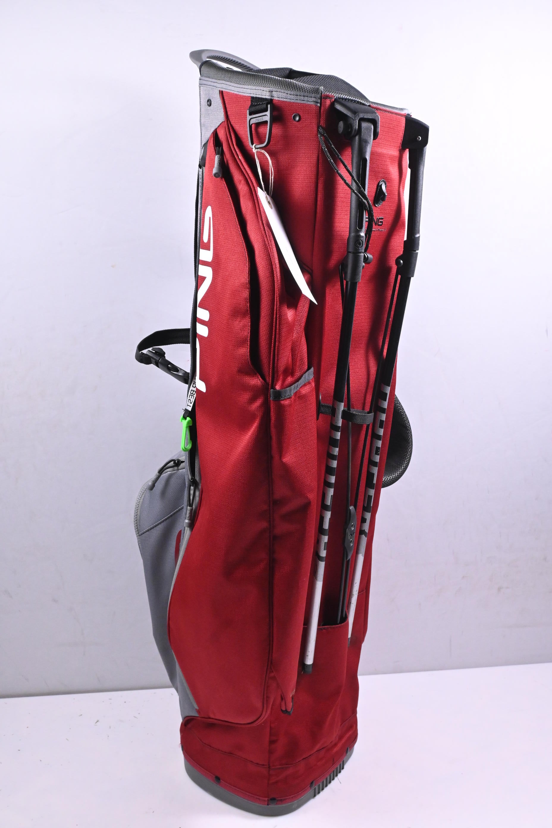 Ping Hoofer Lite Stand Bag / 4-Way Divider / Maroon, Grey