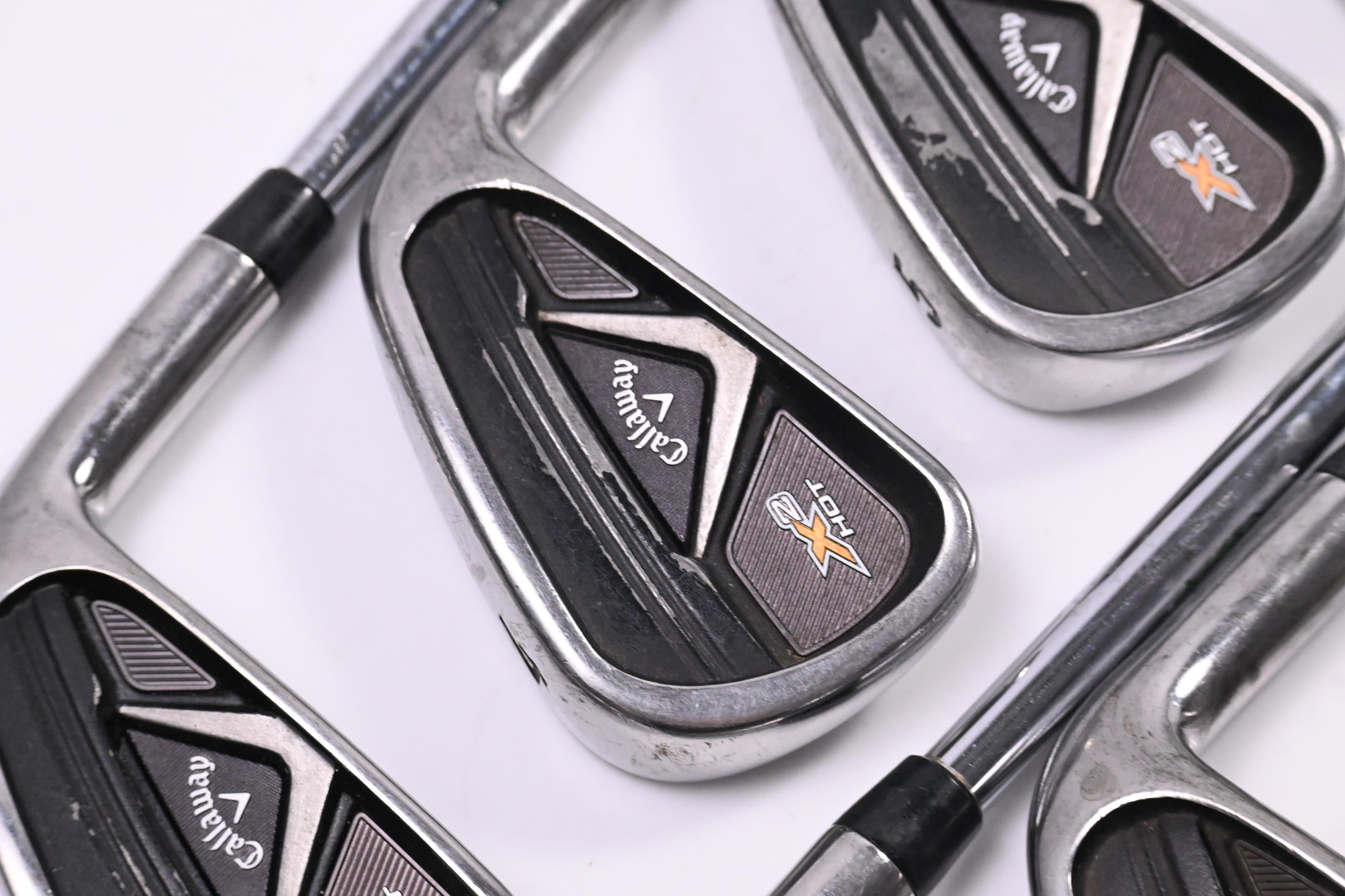 Callaway X2 Hot Pro Irons / 3-PW / Stiff Flex KBS Tour-V 110 Shafts