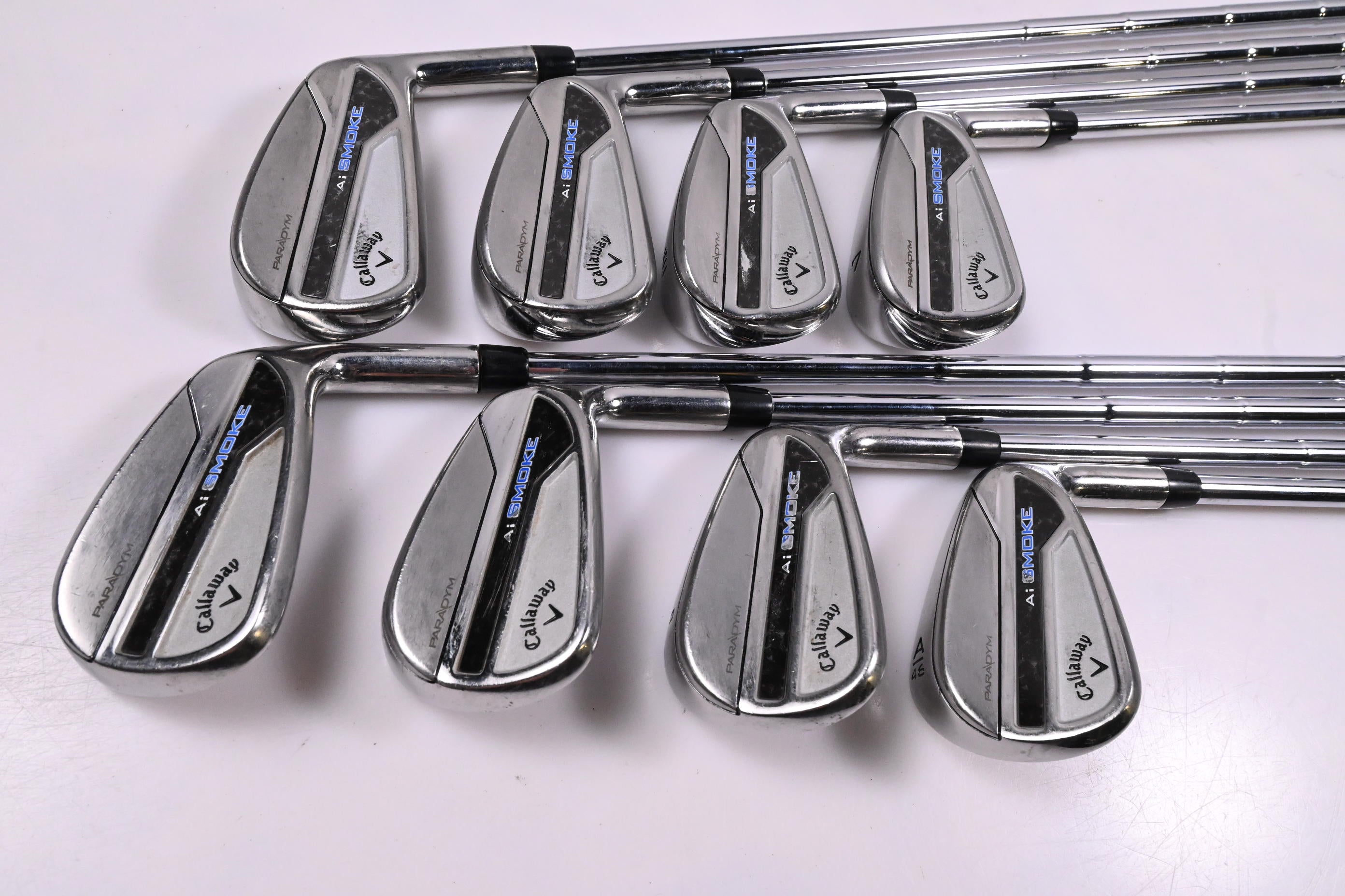 Callaway Paradym Ai Smoke Irons / 4-PW+GW / Stiff Flex Dynamic Gold Mid 115 S300