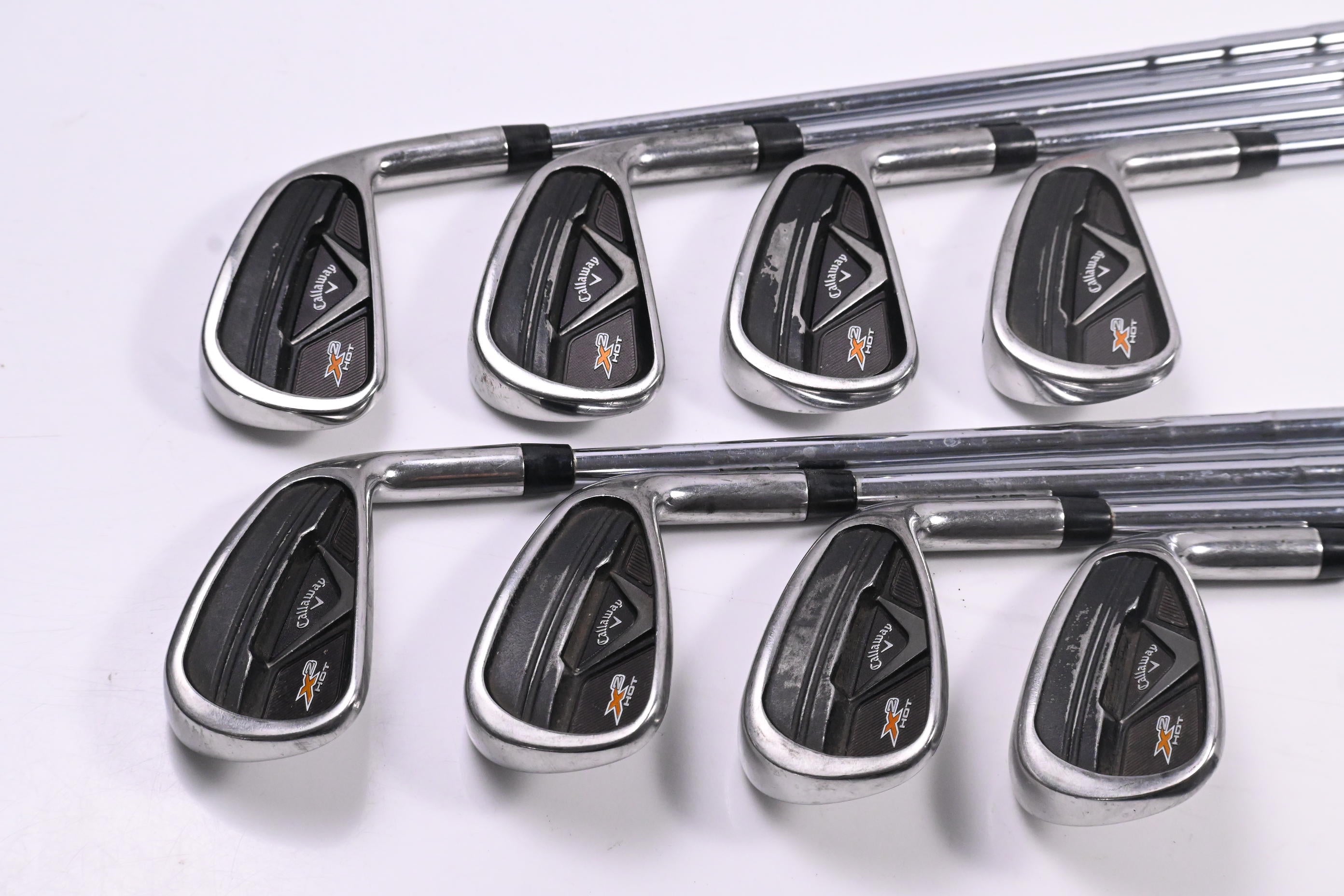 Callaway X2 Hot Pro Irons / 3-PW / Stiff Flex KBS Tour-V 110 Shafts