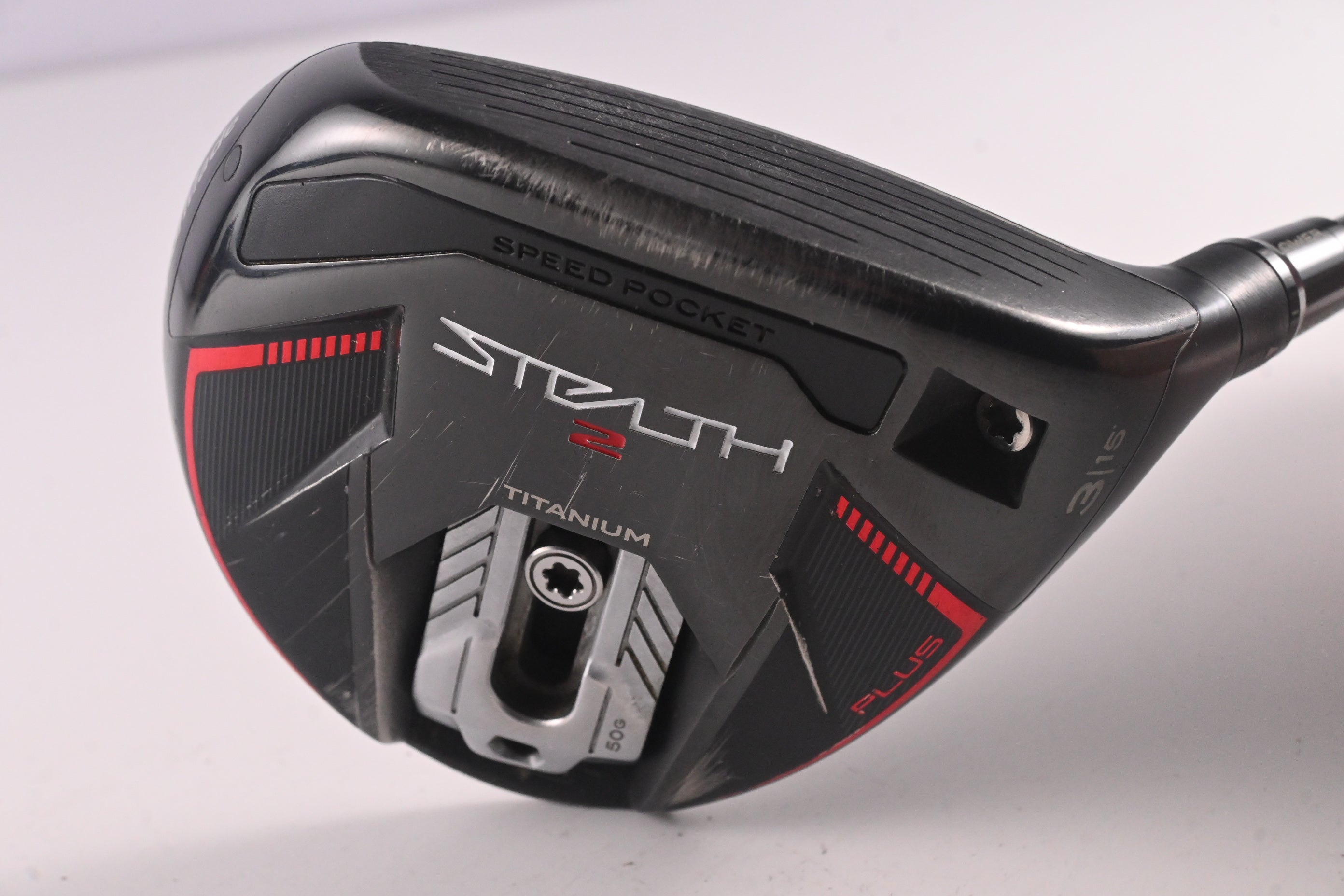 Taylormade Stealth 2 Plus #3 Wood / 15 Degree / Stiff Flex HZRDUS Smoke Red RDX