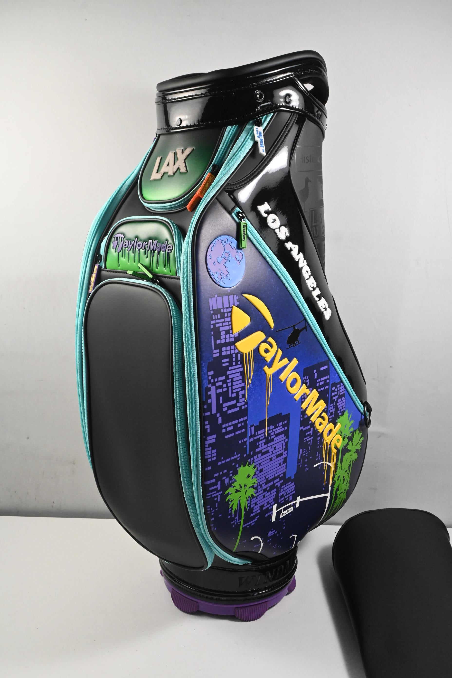 Taylormade 2023 U.S. Open LA Tour Bag / 6-Way Divider / Black, Blue & Yellow