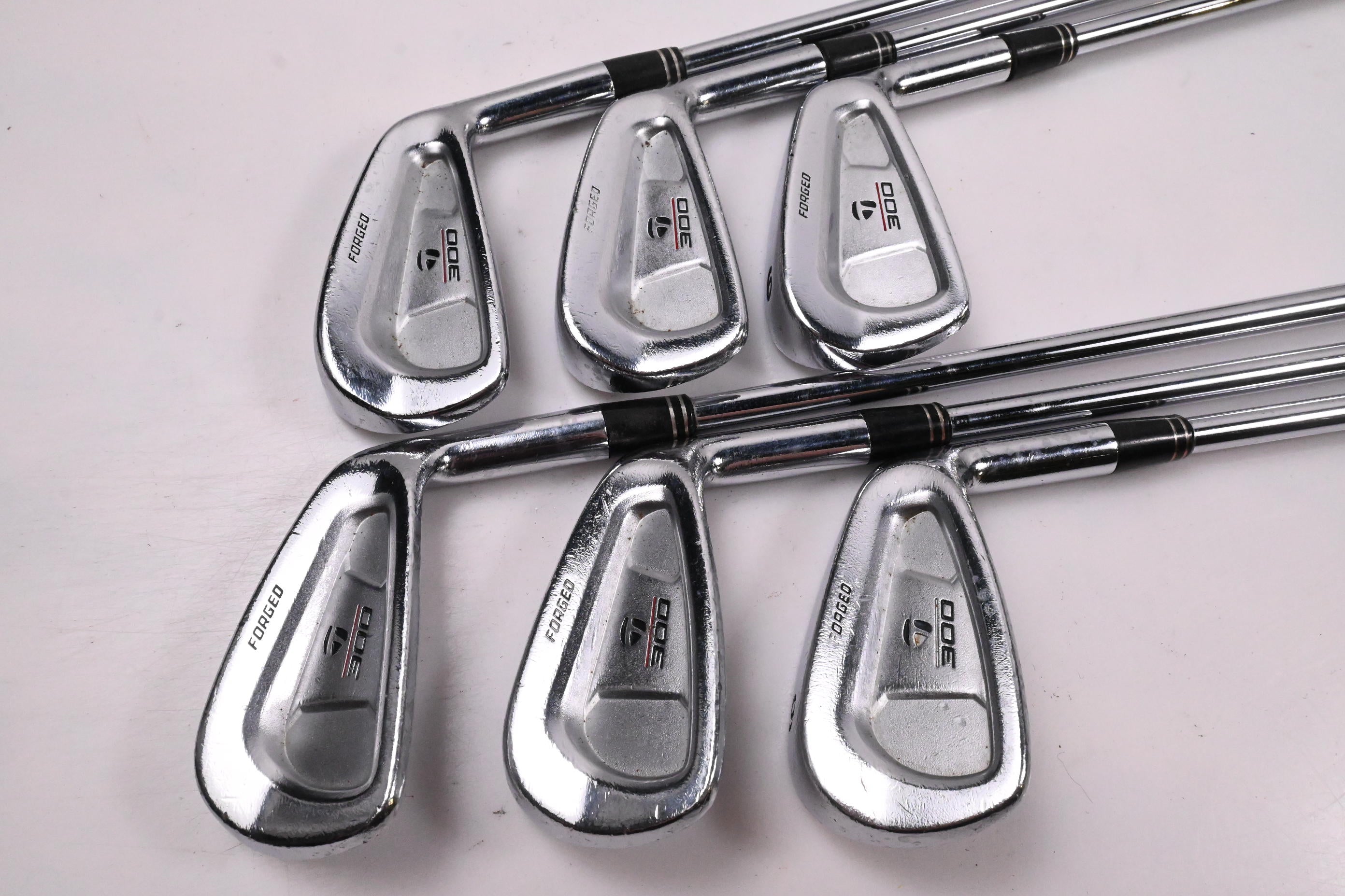Taylormade 300 Forged Irons / 4-9i / Stiff Flex Rifle Flighted Shafts