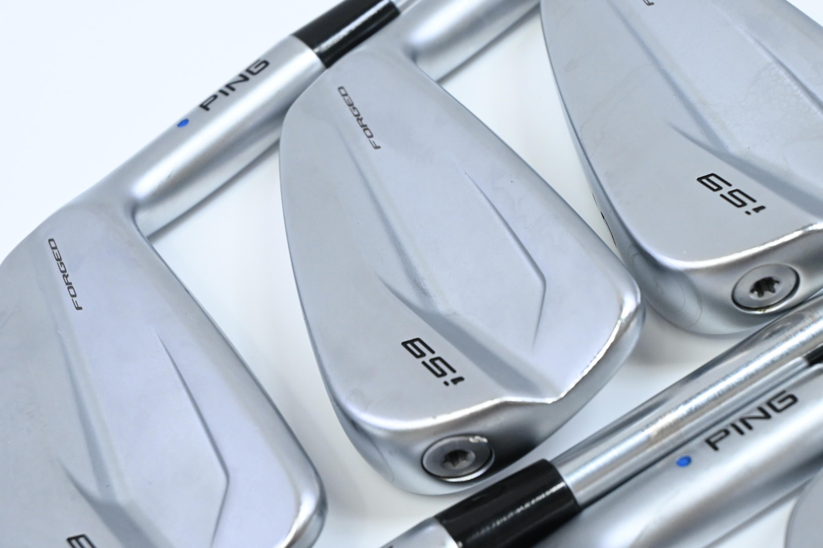Ping i59 Irons / 4-PW / Blue Dot / Stiff Flex Project X LS 120 Shafts