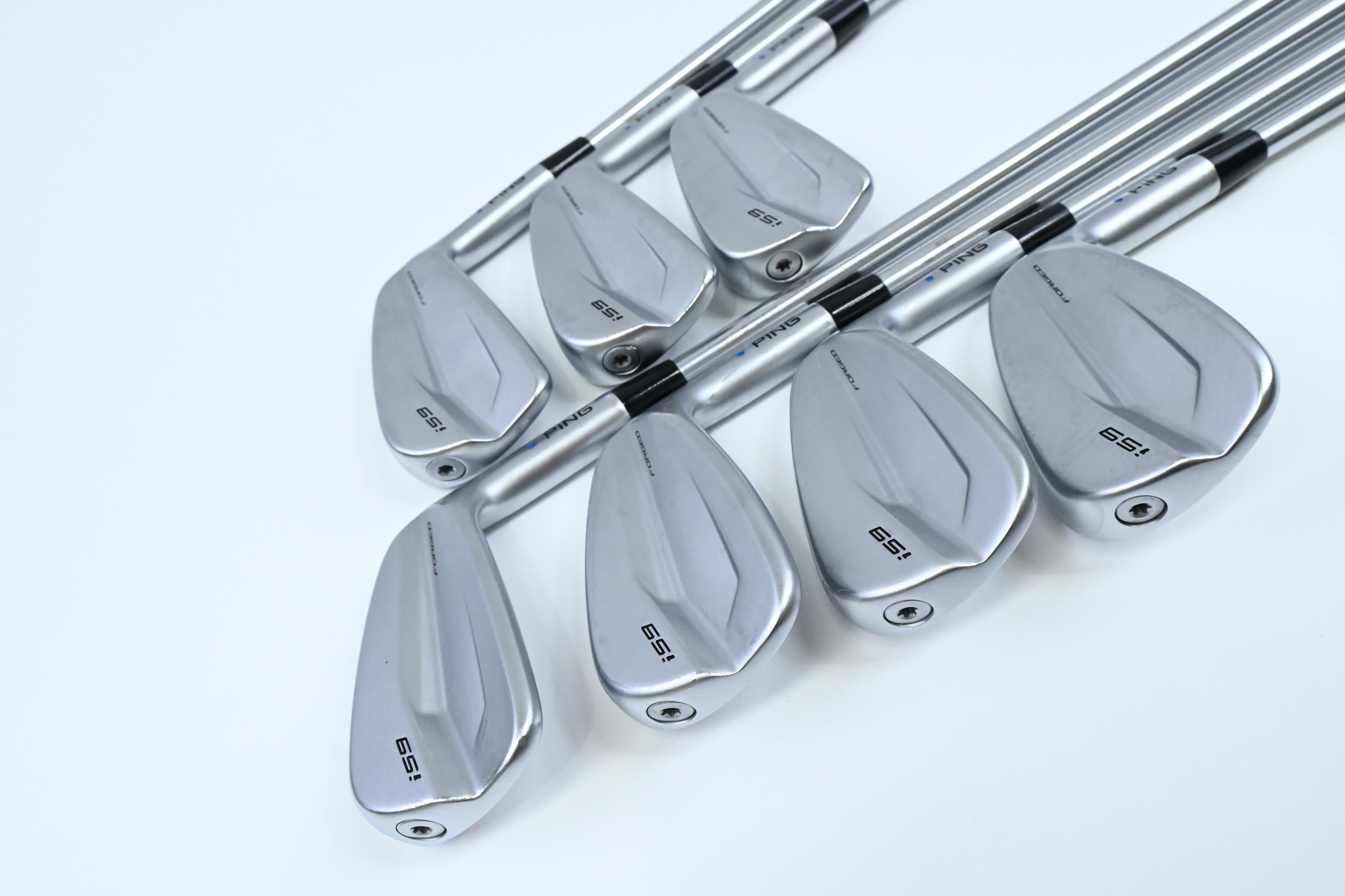 Ping i59 Irons / 4-PW / Blue Dot / Stiff Flex Project X LS 120 Shafts