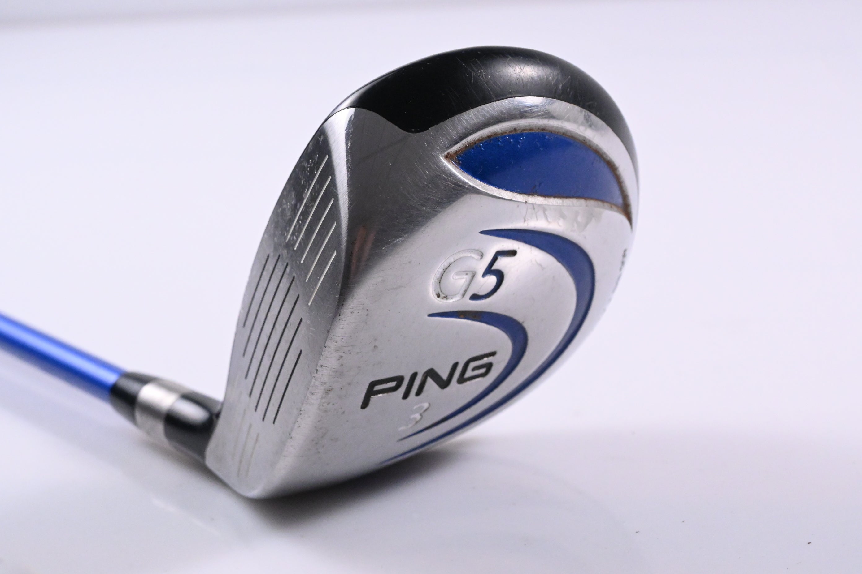 Left Hand Ping G5 #3 Wood / 15 Degree / Regular Flex Grafalloy ProLaunch Blue 75