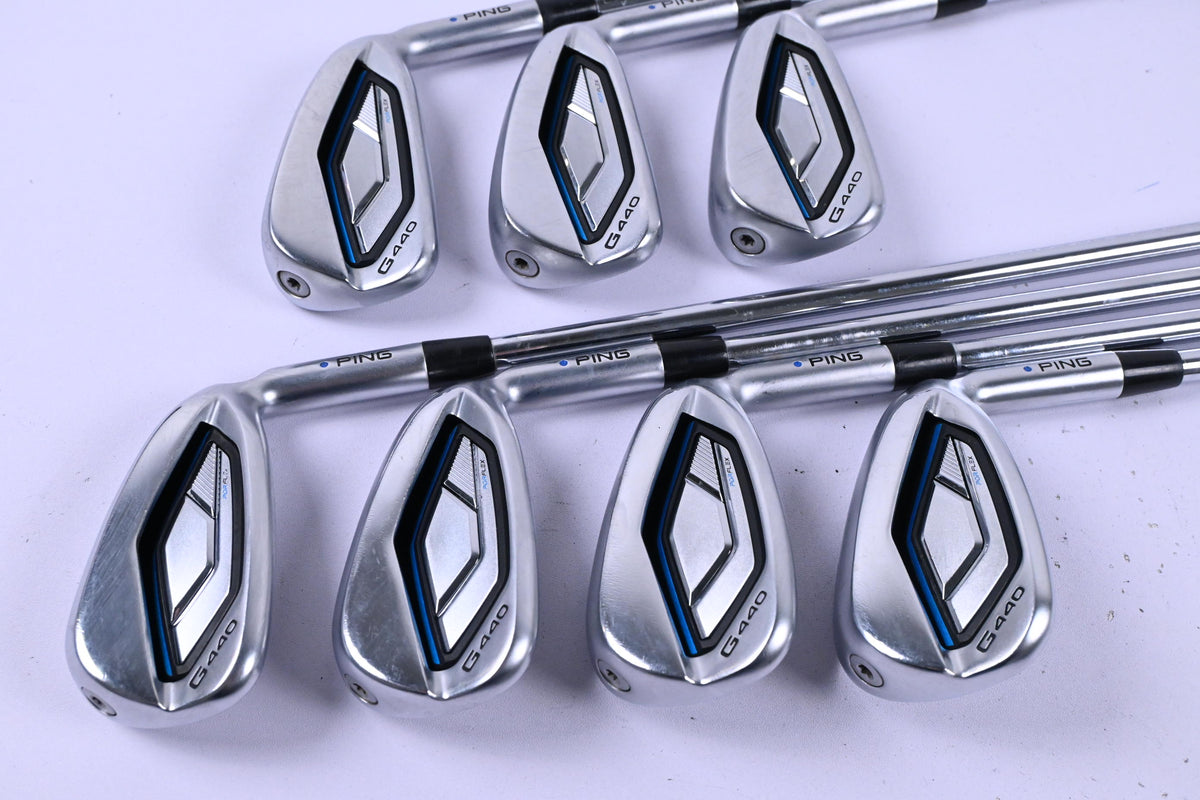 Ping G440 Irons / 5-PW+GW / Blue Dot / Regular Flex Ping AWT 3.0 Shafts