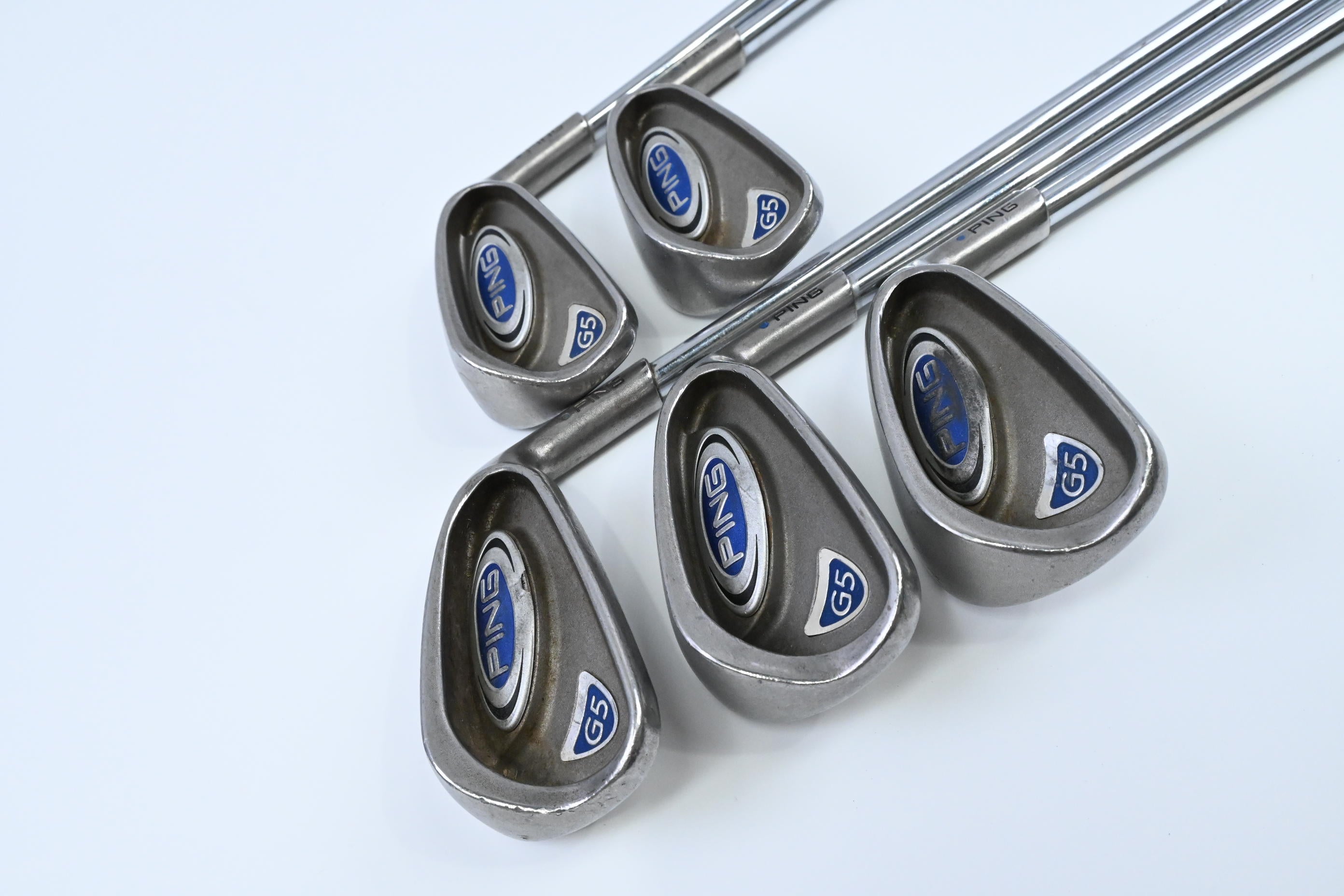 Ping G5 Irons / 5-9 / Blue Dot / Regular Flex Ping AWT Shafts