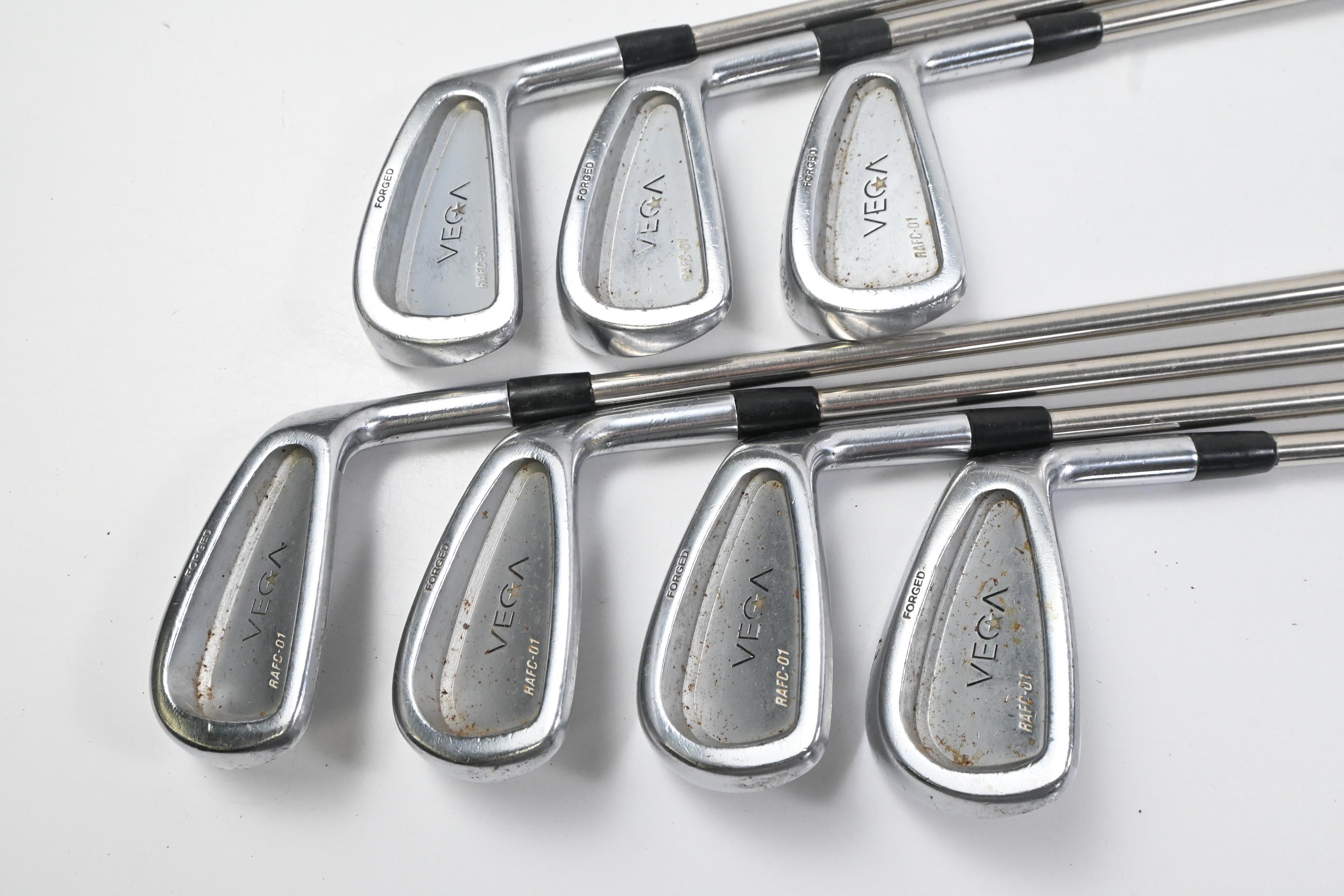 Vega RAFC-01 Irons / 4-PW / Stiff Flex Black Gold Shafts