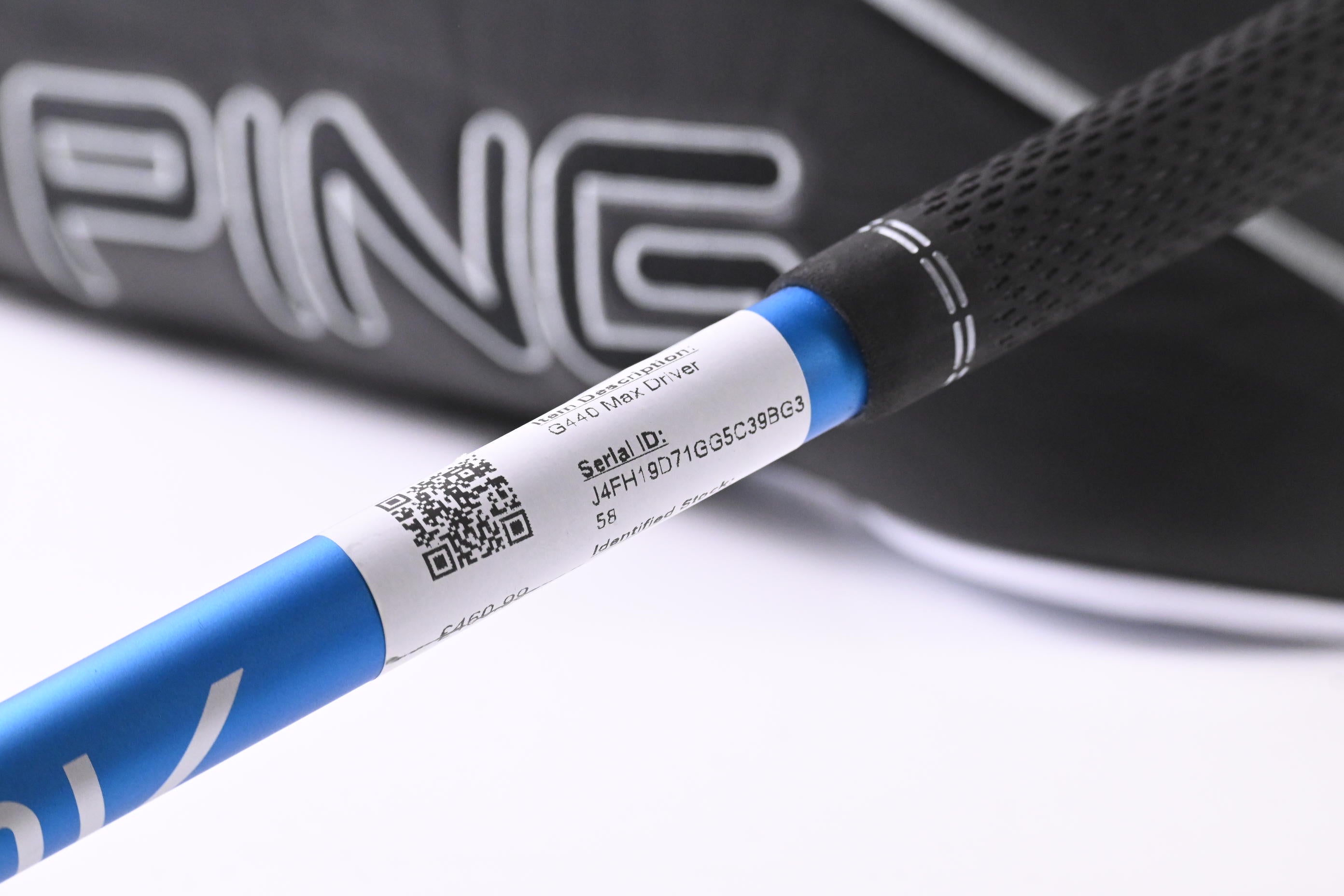 Ping G440 Max Driver / 10.5 Degree / Stiff Flex Ping Alta CB Blue 50 Shaft