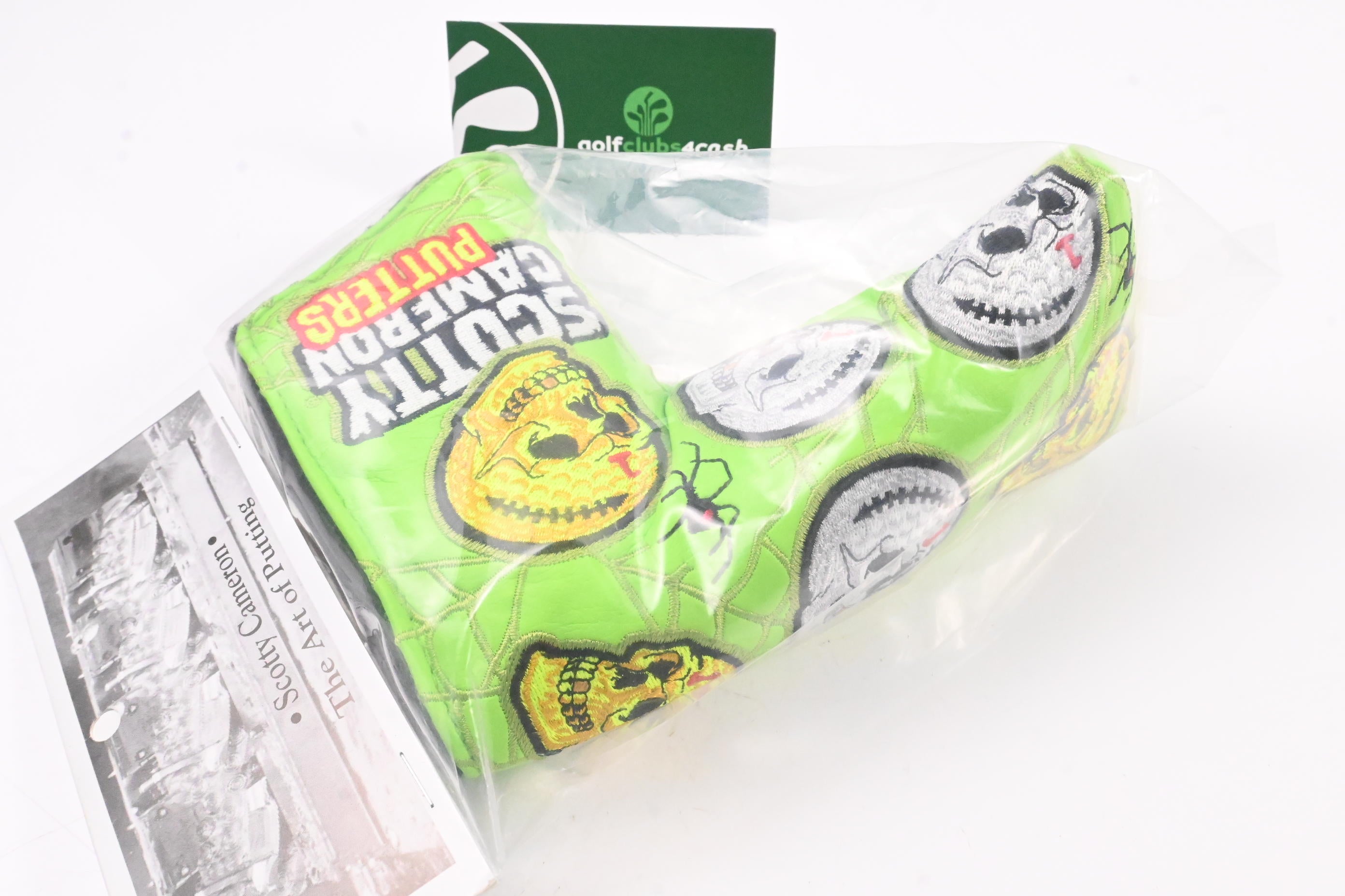 Scotty Cameron 2020 Halloween Horrors &amp; Hazards Putter Headcover / Blade / Lime