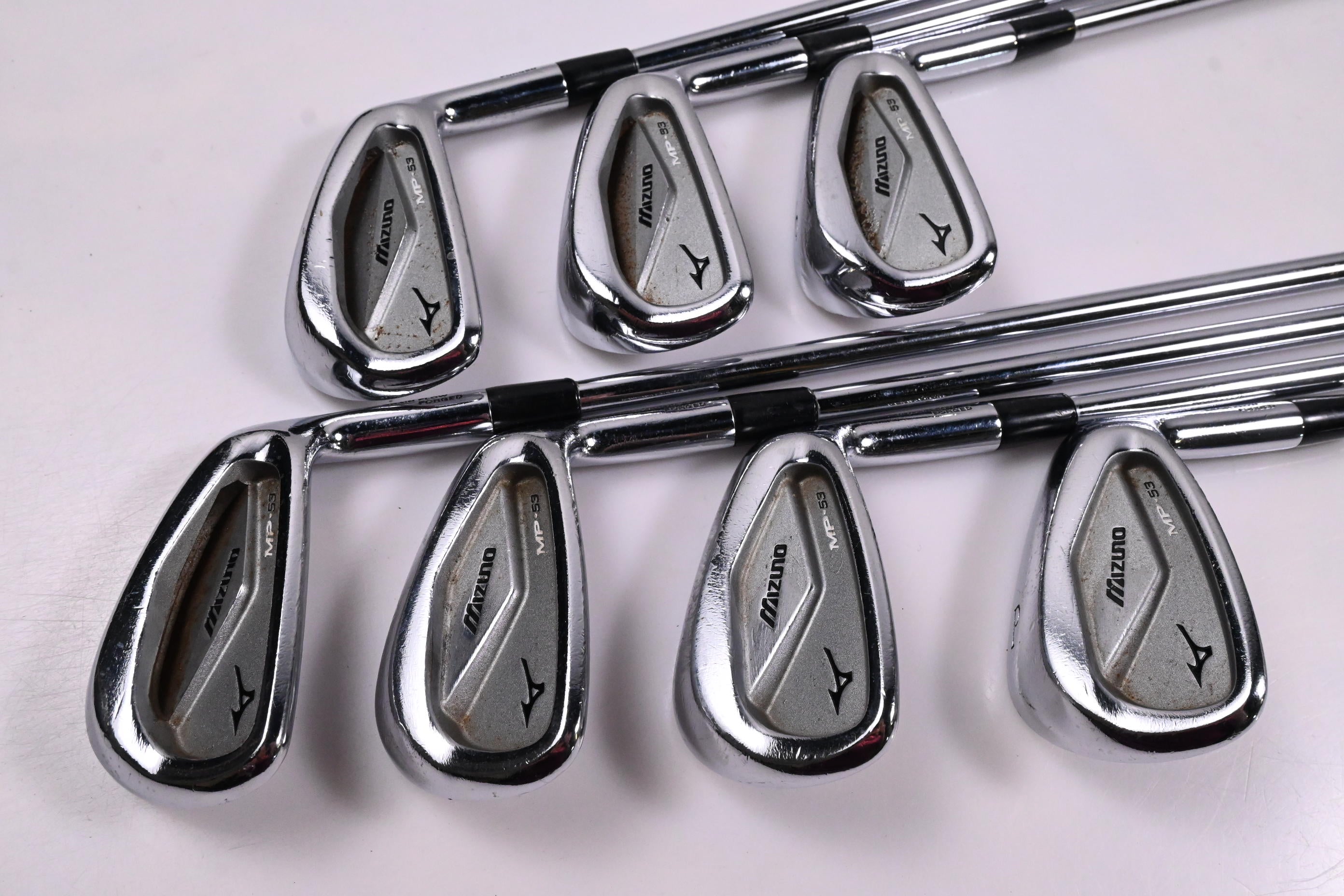 Mizuno MP-53 Irons / 4-PW / Regular Plus Flex Project X Shafts