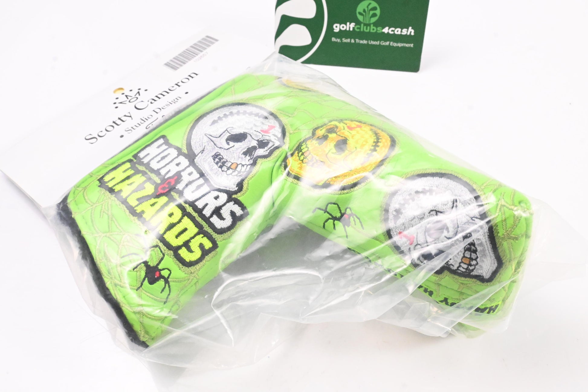 Scotty Cameron 2020 Halloween Horrors &amp; Hazards Putter Headcover / Blade / Lime