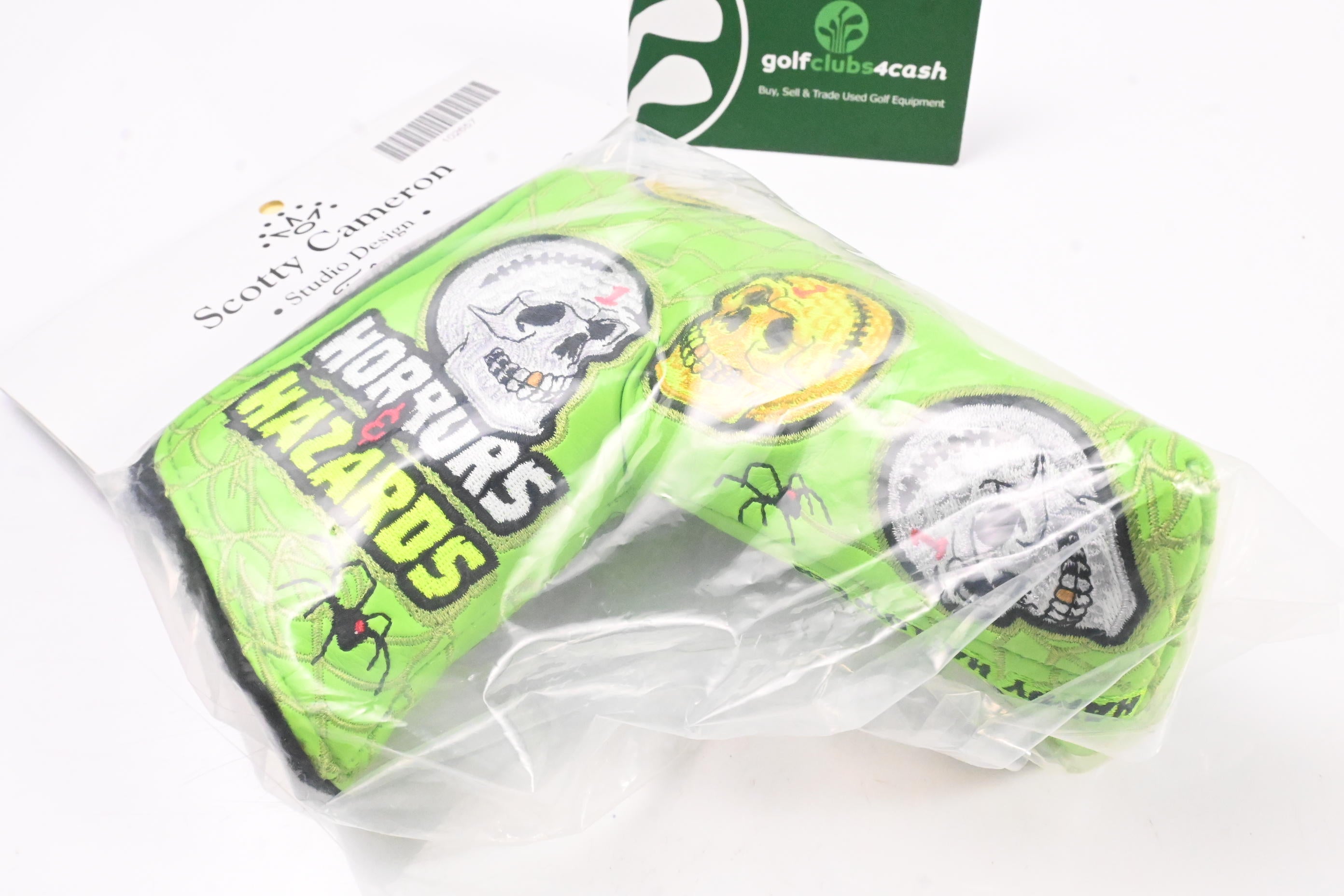Scotty Cameron 2020 Halloween Horrors &amp; Hazards Putter Headcover / Blade / Lime