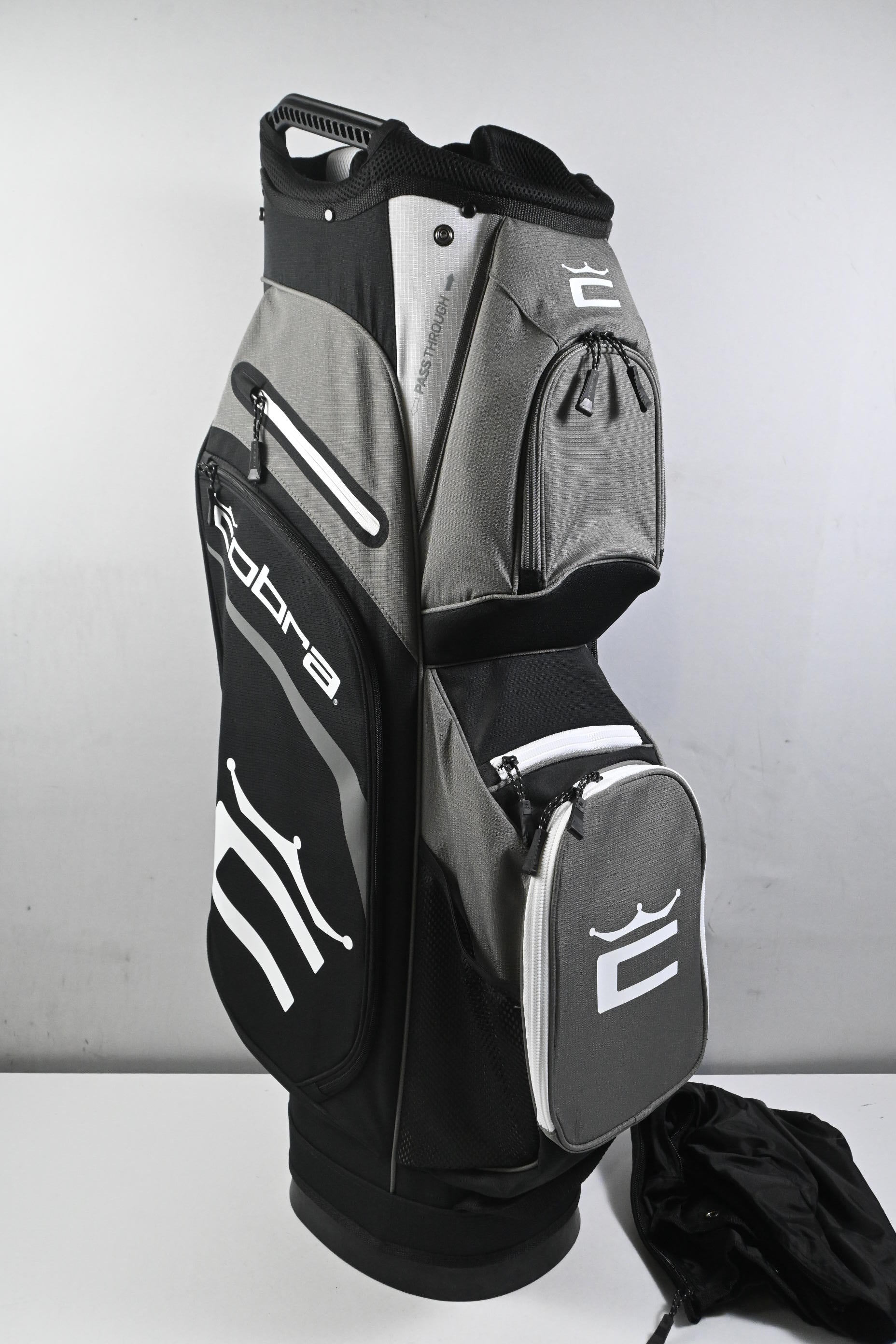 Cobra Cart Bag / 6-Way Divider / Black, Grey & White