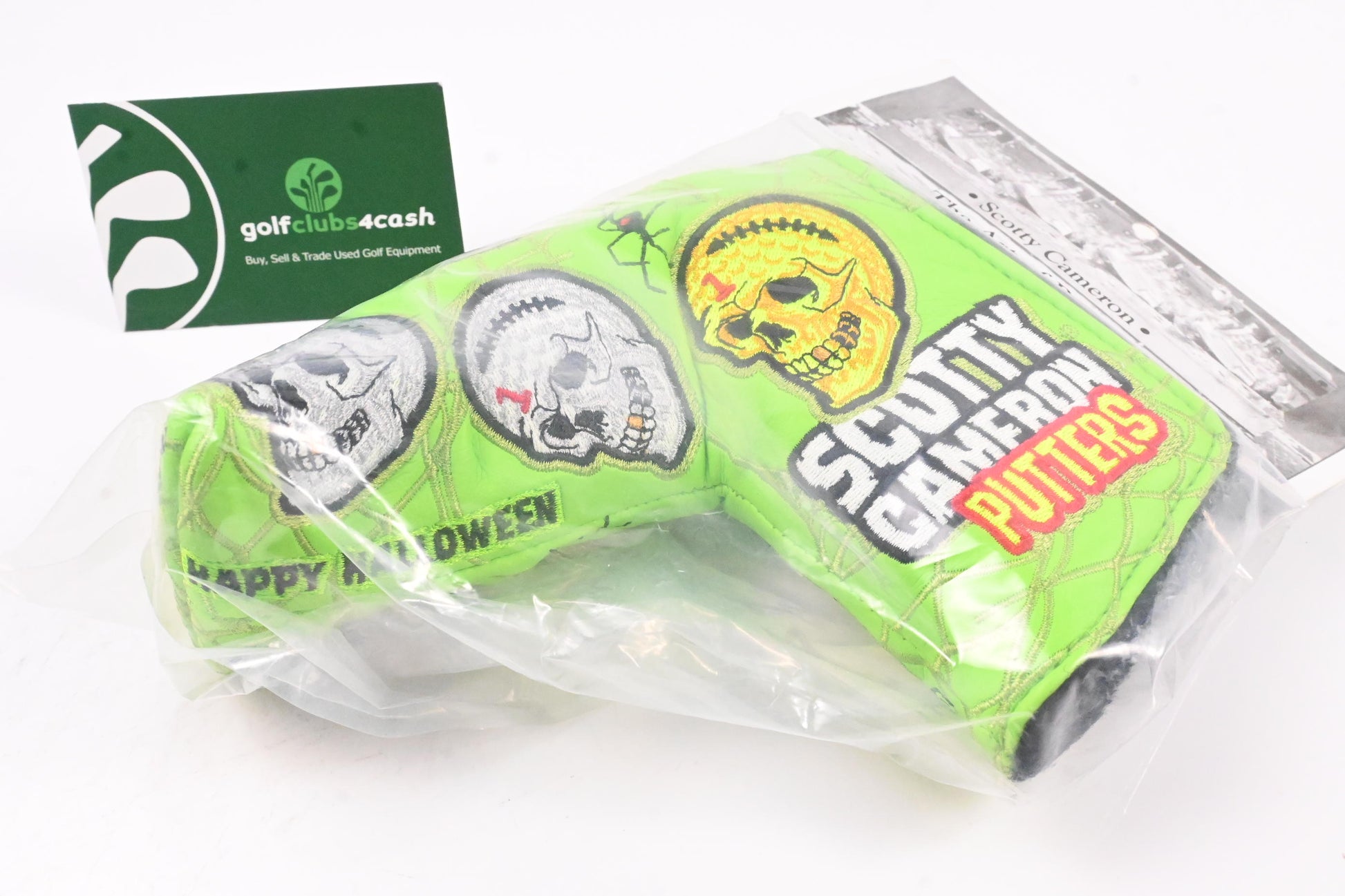 Scotty Cameron 2020 Halloween Horrors &amp; Hazards Putter Headcover / Blade / Lime