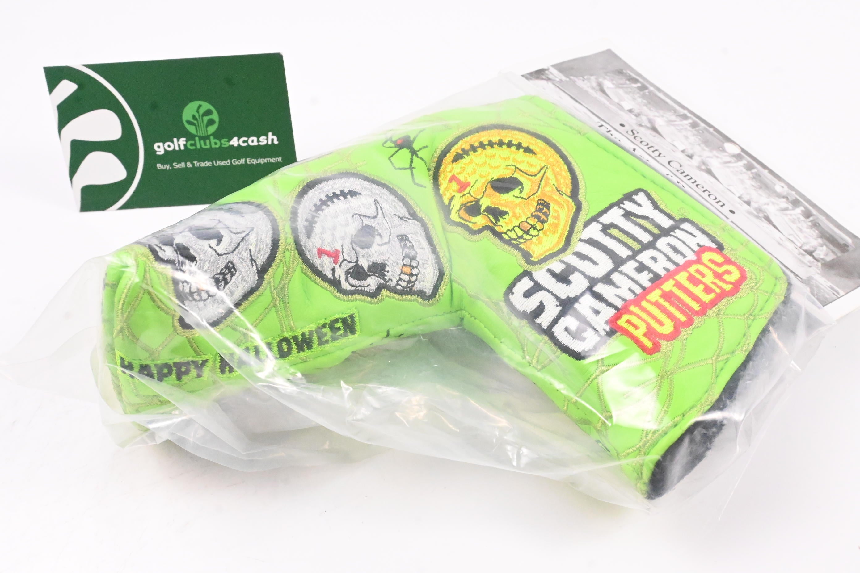 Scotty Cameron 2020 Halloween Horrors &amp; Hazards Putter Headcover / Blade / Lime