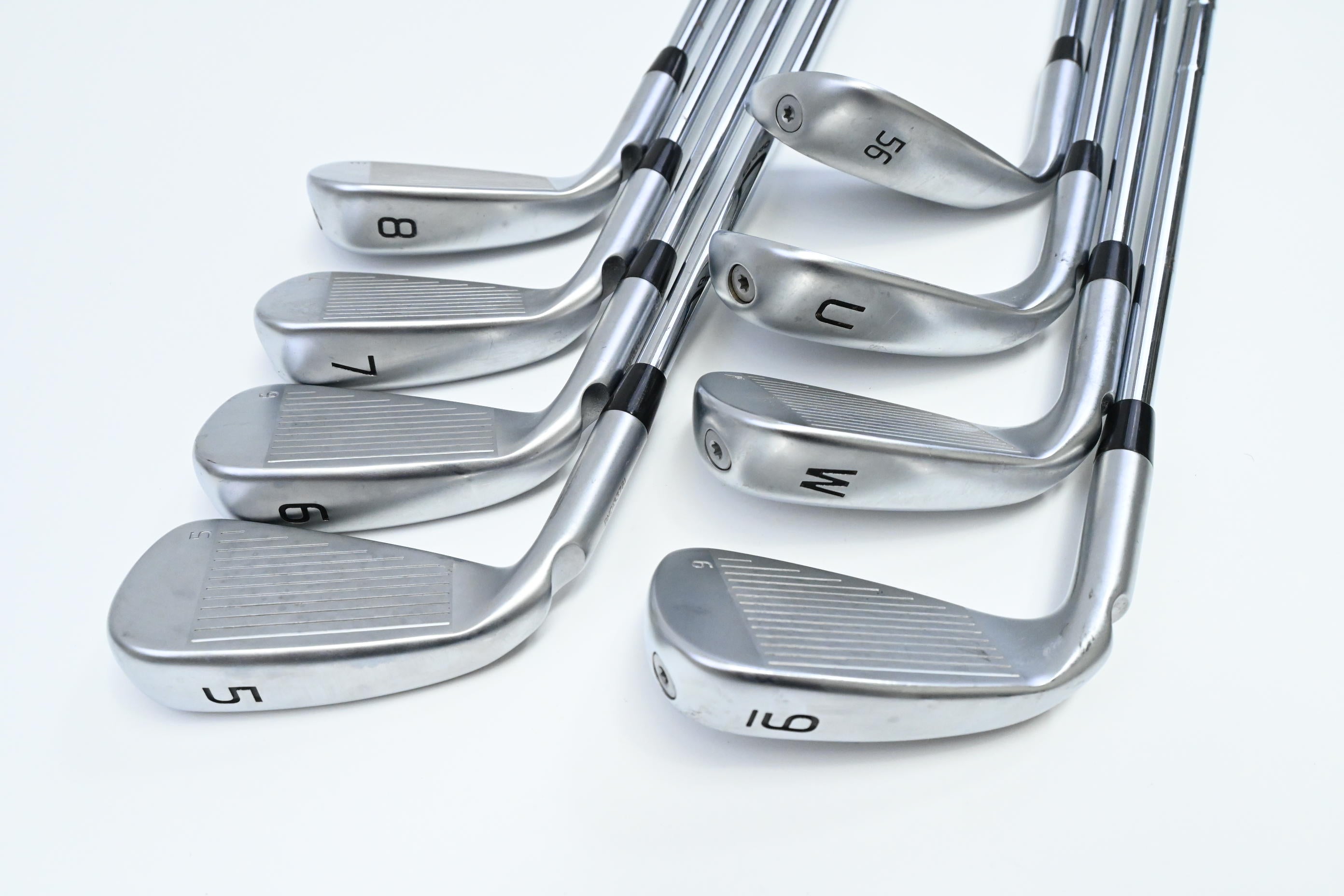 Ping G440 Irons / 5-PW+UW+56° / Green Dot / Stiff Flex Dynamic Gold S300 Shafts