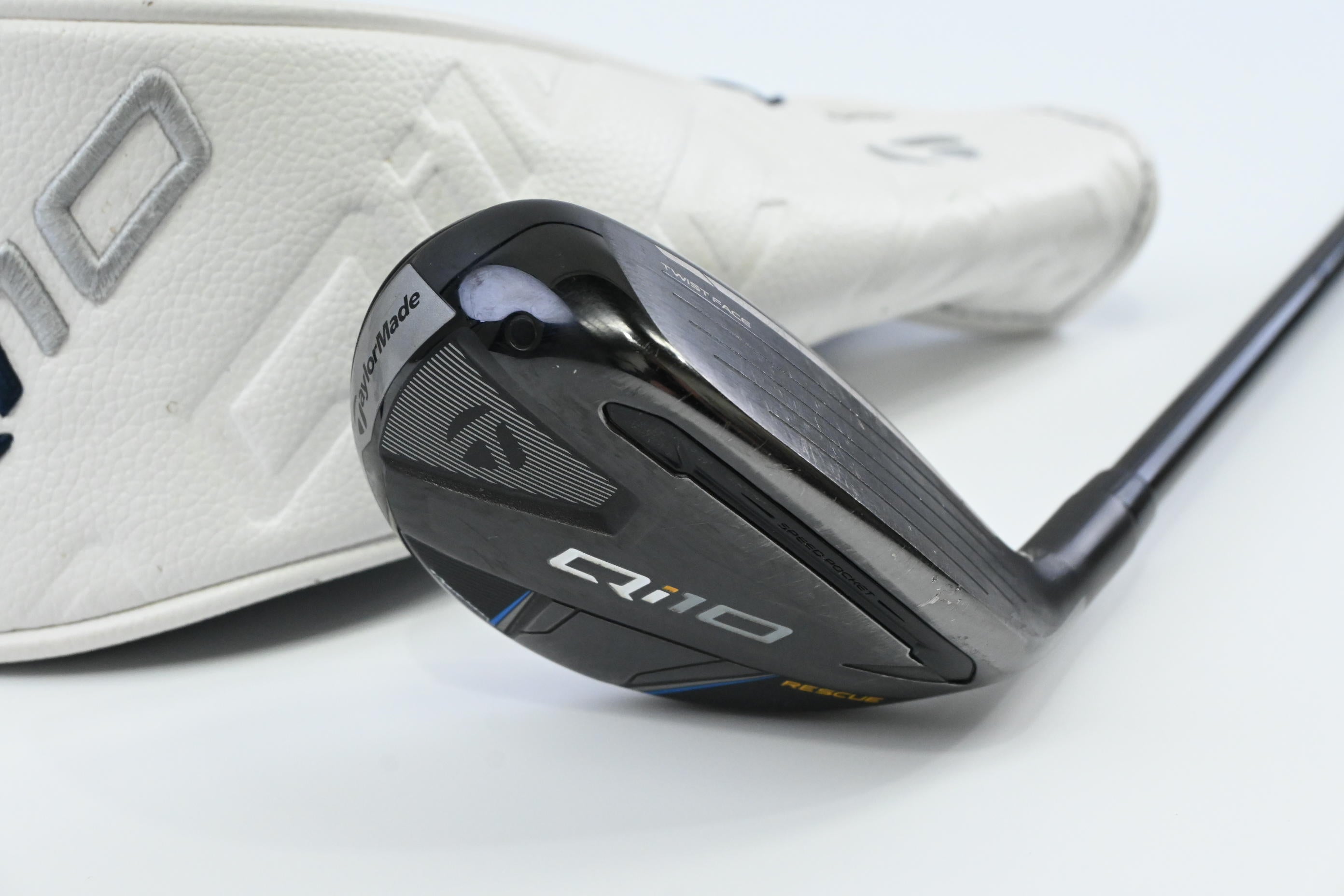 Taylormade Qi10 #4 Hybrid / 22 Degree / Stiff Flex Fujikura Ventus TR Blue 7