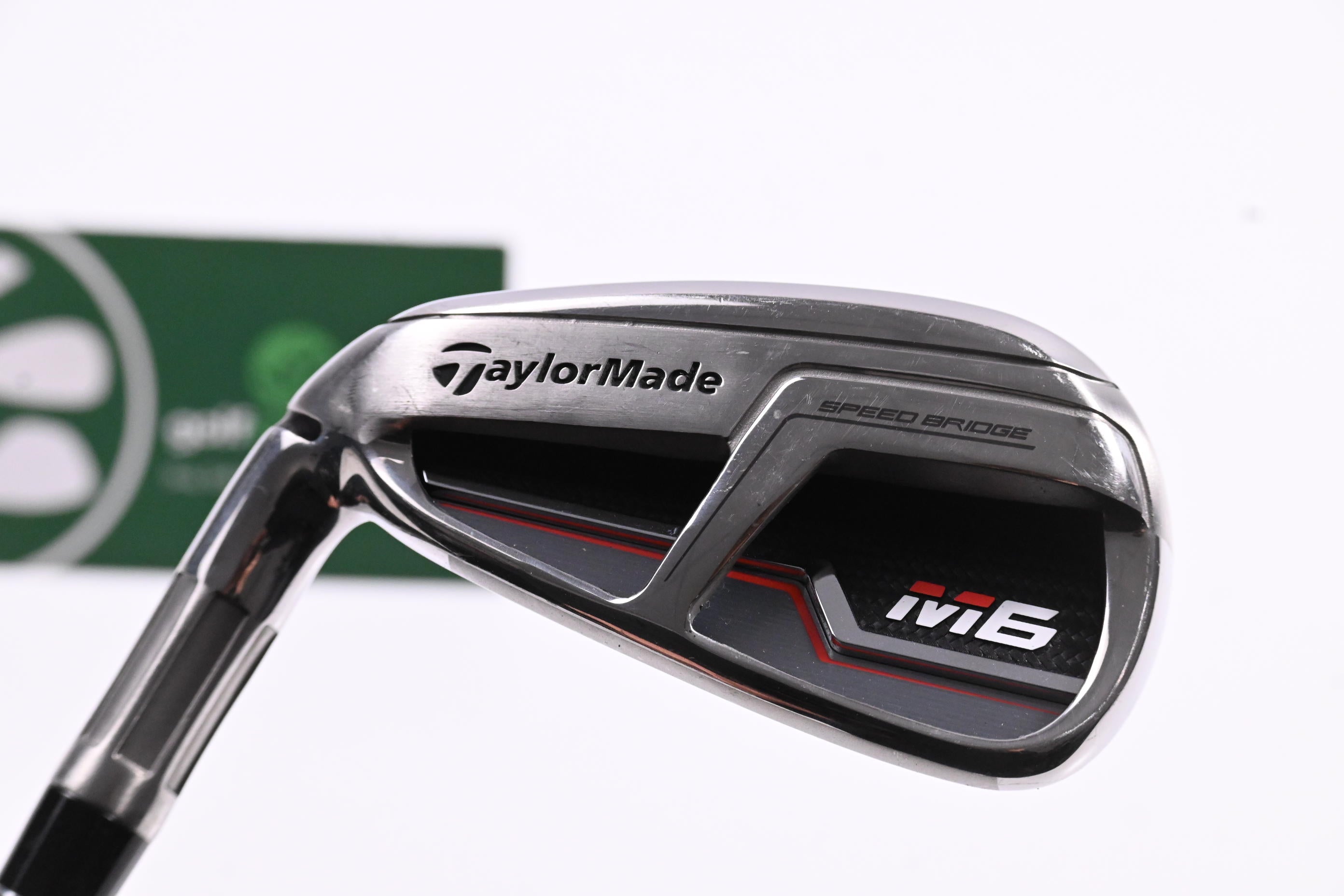 Left Hand Taylormade M6 #6 Iron / Regular Flex Fujikura Atmos Orange 6 Shaft