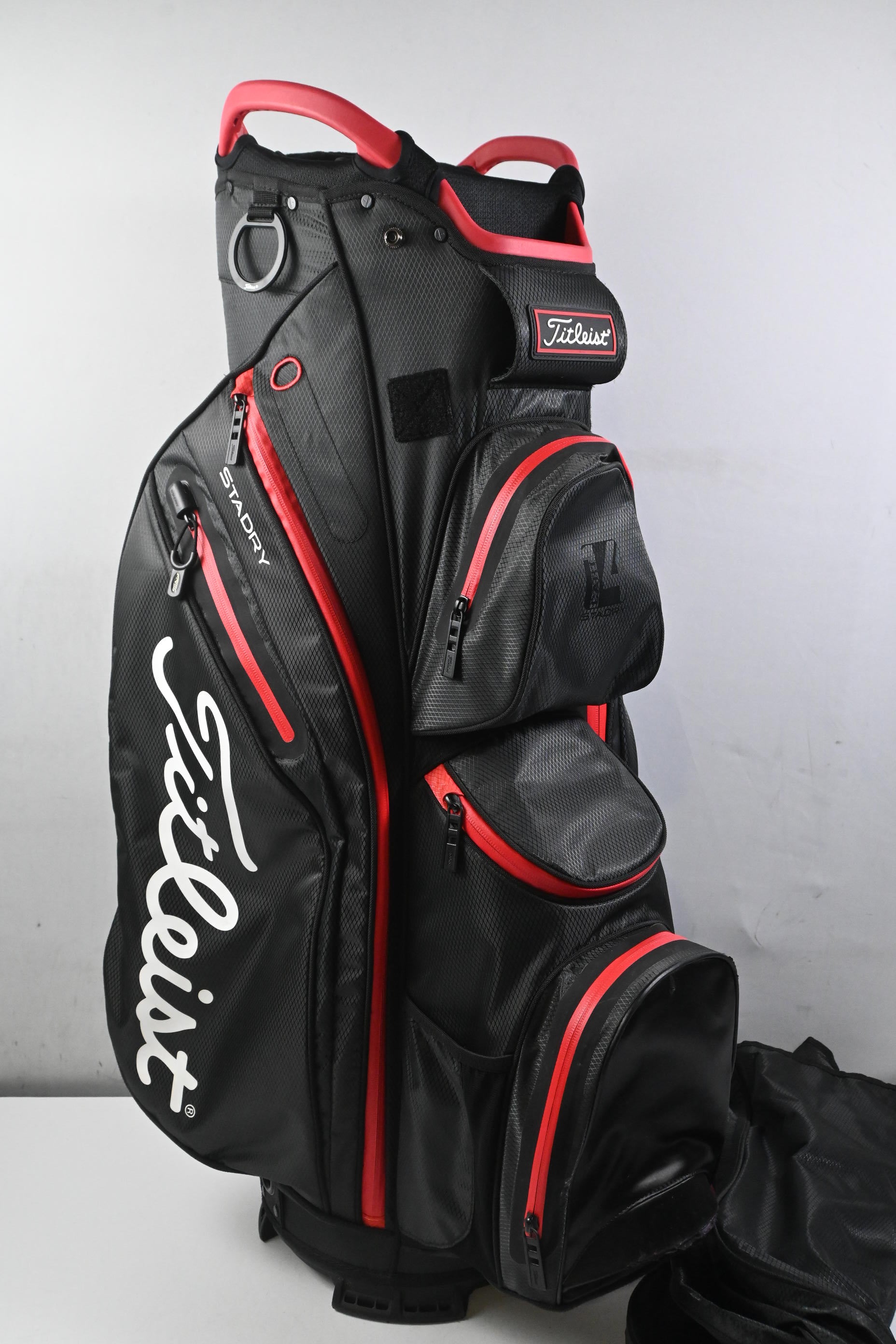 Titleist Stadry Cart Bag / 14-Way Divider / Black & Red