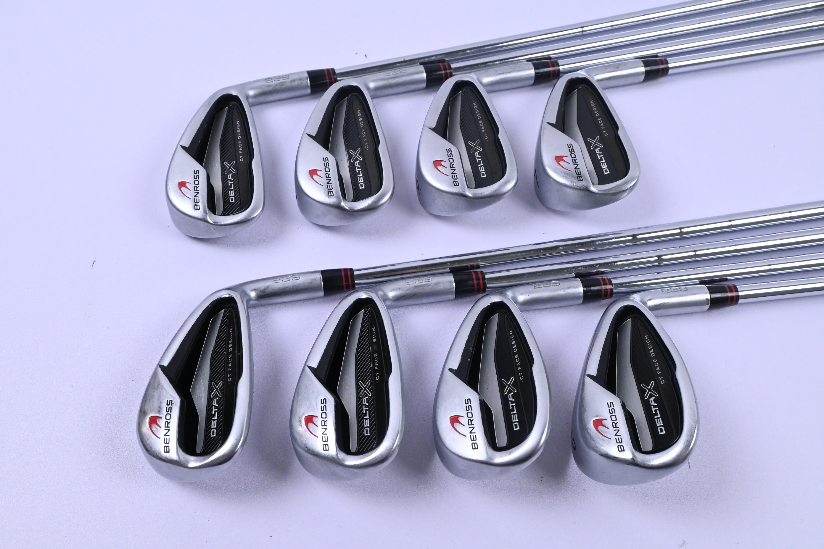 Benross Delta X Irons / 4-PW+GW / Stiff Flex KBS Tour 105 Shafts