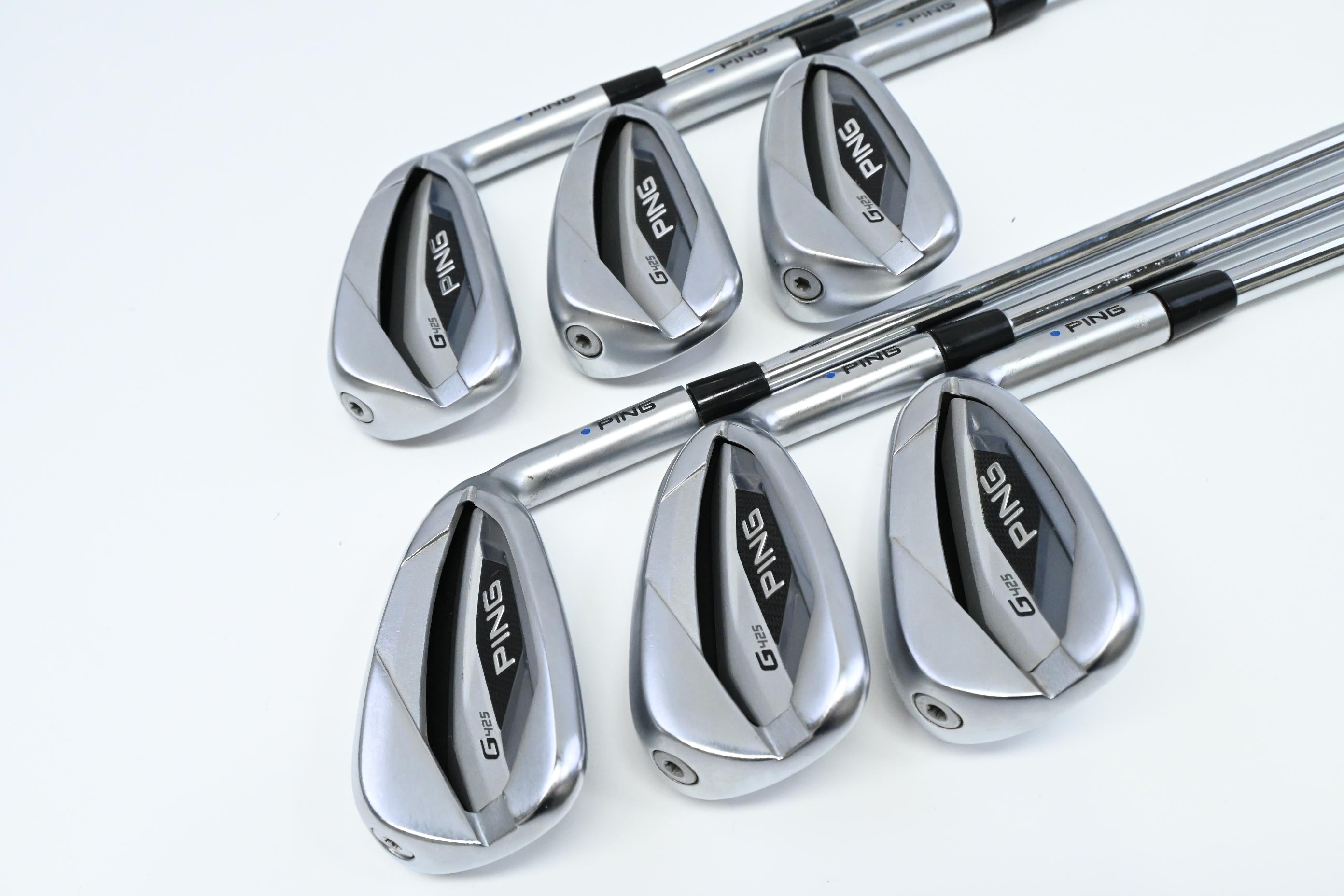 Ping G425 Irons / 5-PW / Blue Dot / Stiff Flex Ping AWT 2.0 Shafts