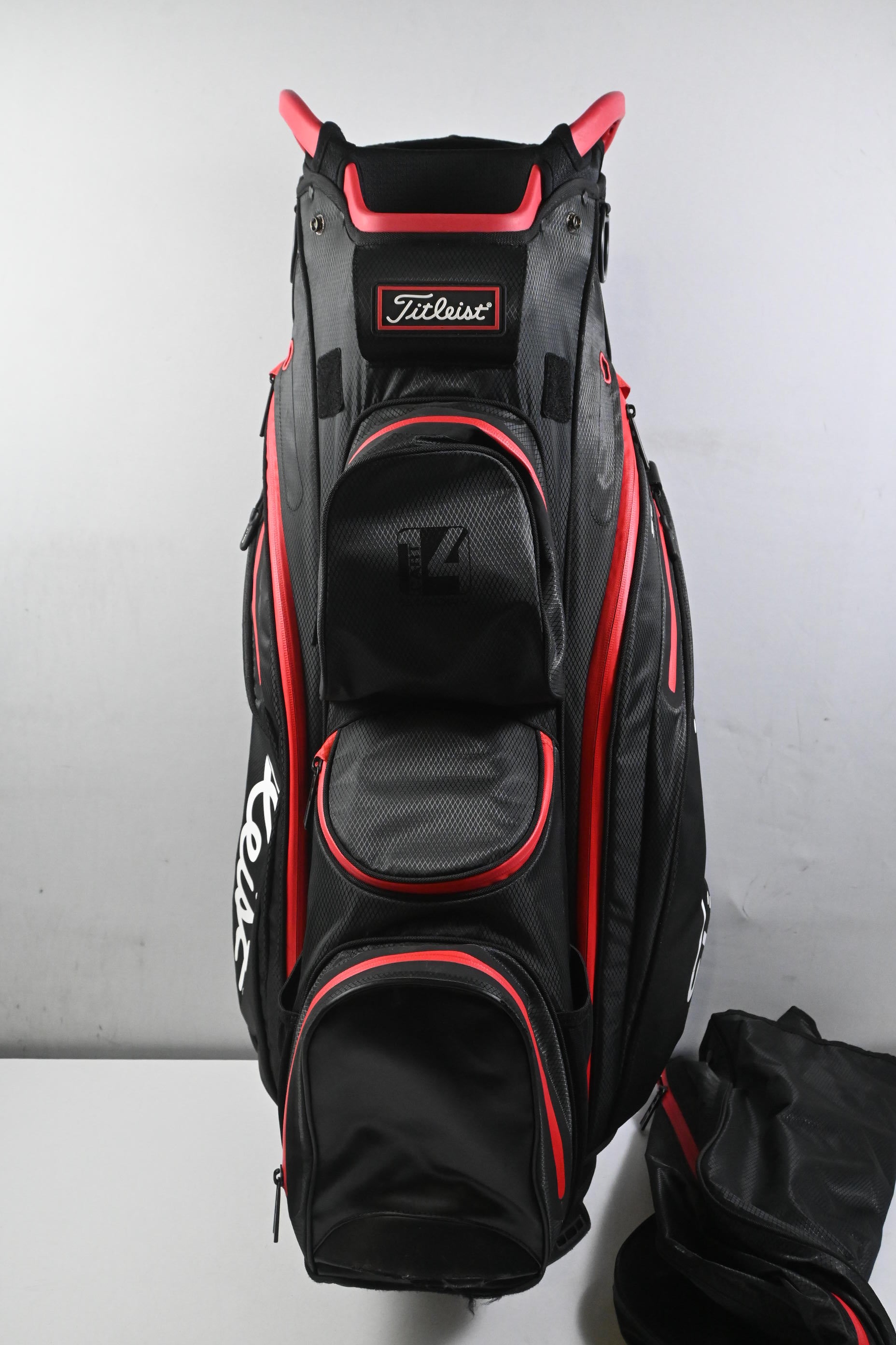 Titleist Stadry Cart Bag / 14-Way Divider / Black & Red