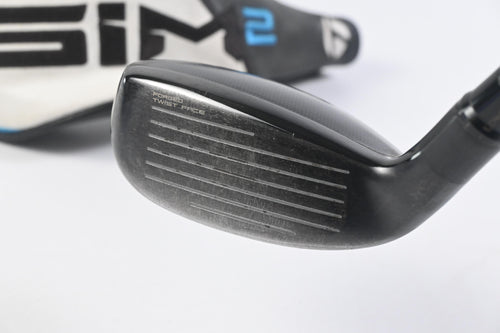 Taylormade SIM2 #4 Hybrid / 22 Degree / Regular Flex Tensei AV Raw Blue 70 Shaft