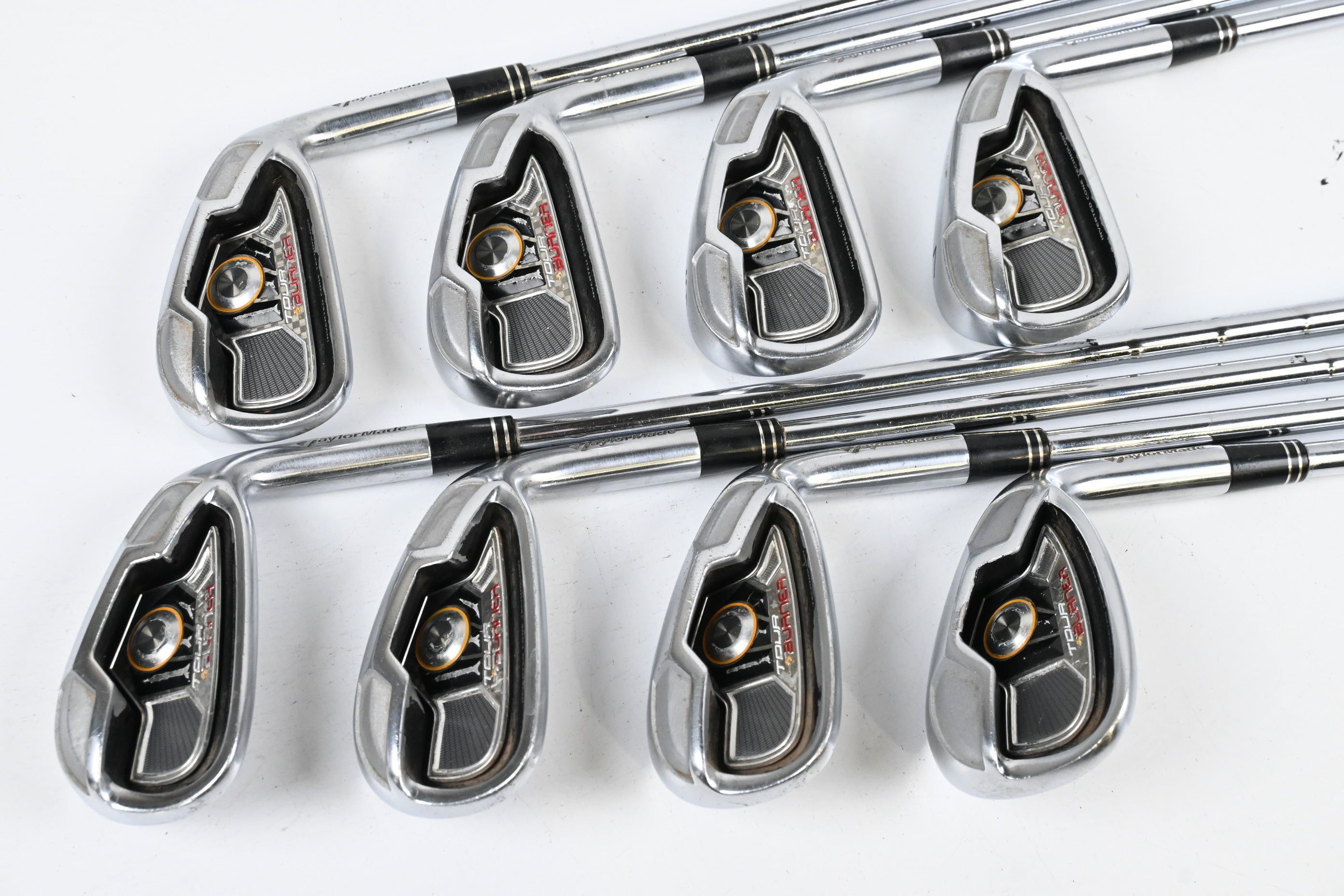 Taylormade Tour Burner Irons / 4-PW+SW / Regular Flex Burner 105 Shafts