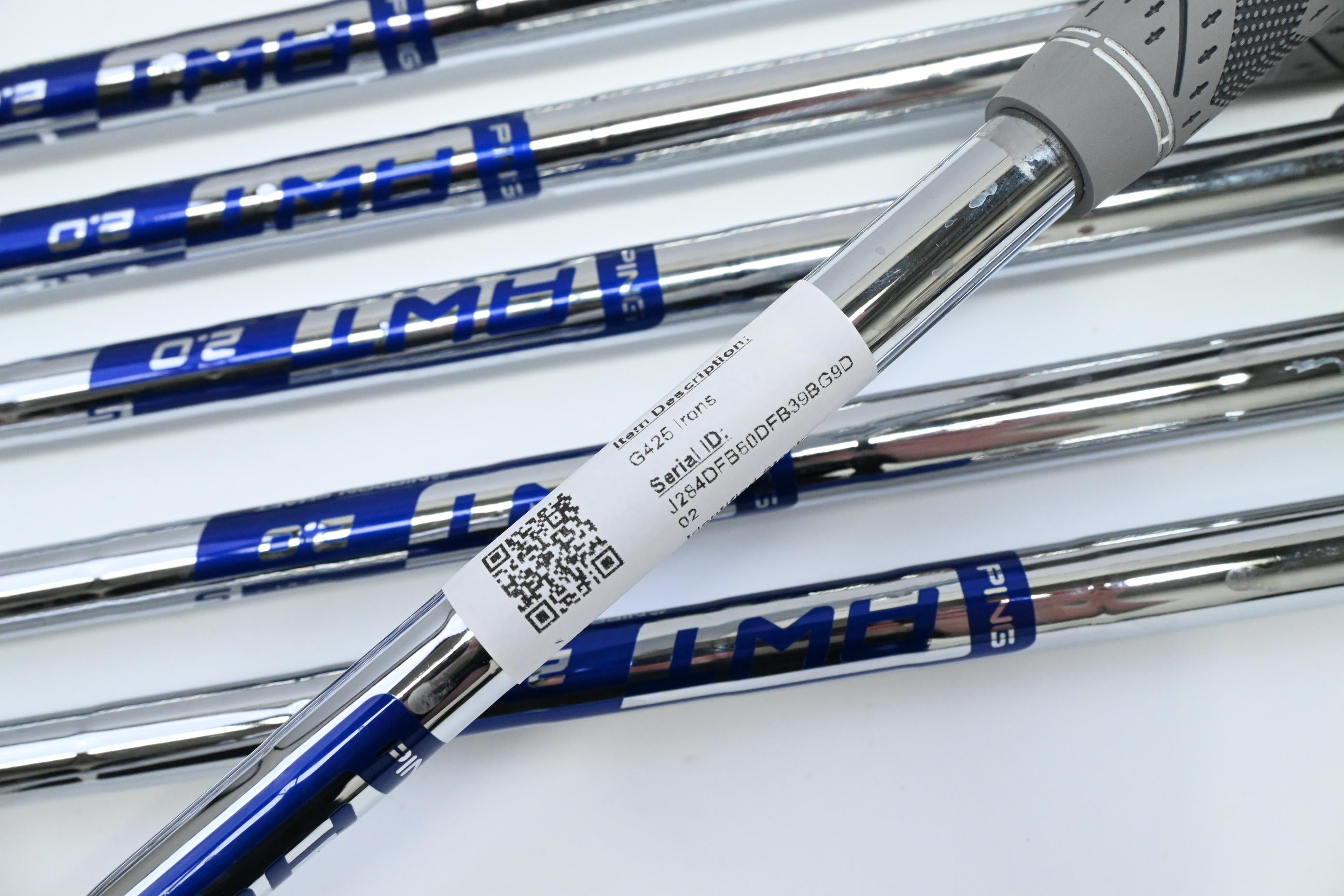 Ping G425 Irons / 5-PW / Blue Dot / Stiff Flex Ping AWT 2.0 Shafts