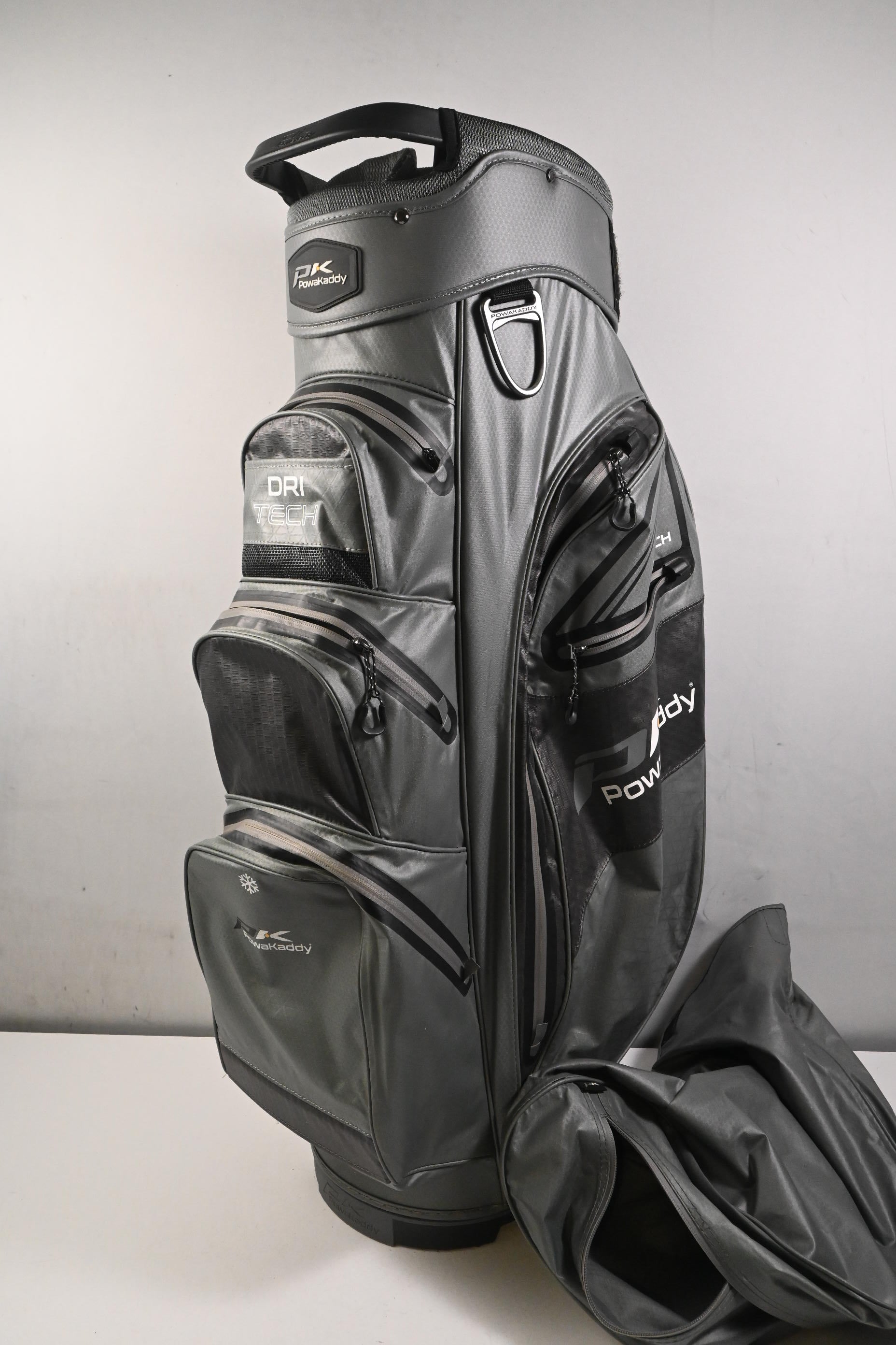 Powakaddy Dri Tech Cart Bag / 14-Way Divider / Grey