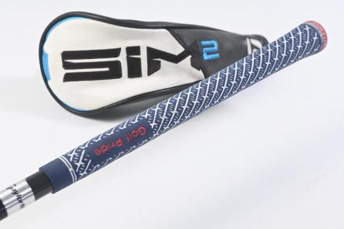 Taylormade SIM2 #4 Hybrid / 22 Degree / Regular Flex Tensei AV Raw Blue 70 Shaft