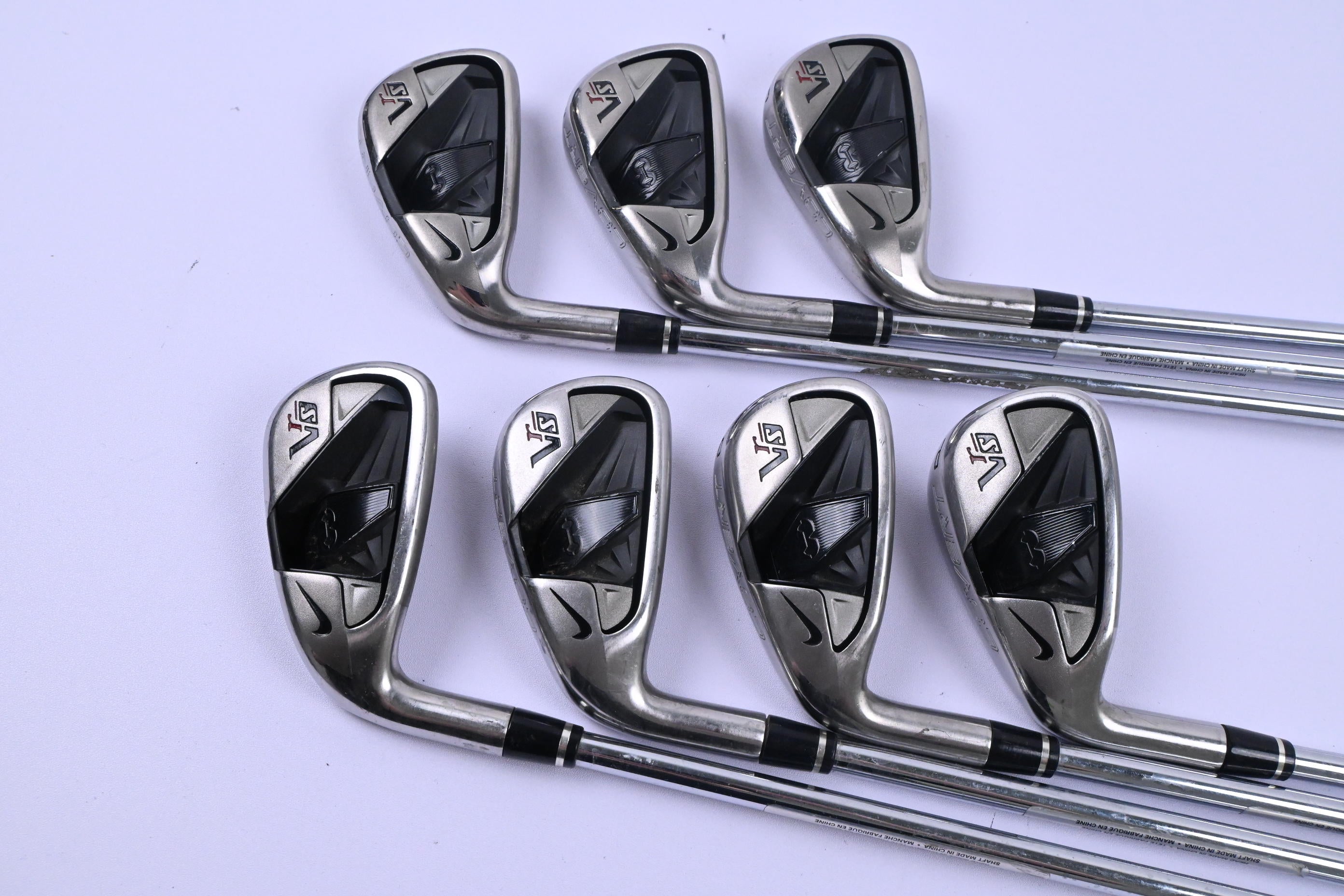 Left Hand Nike VR-S Covert Irons / 4-PW / Regular Flex Dynalite 90 Shafts