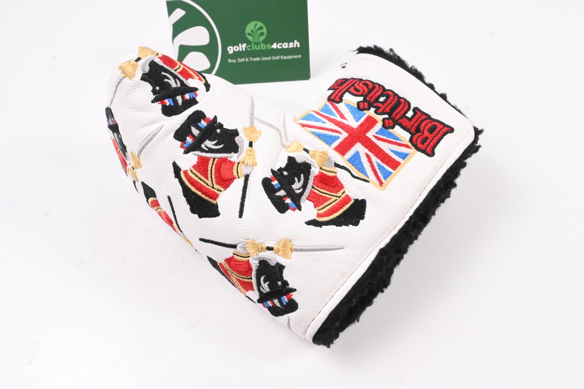 Scotty Cameron 2012 British Sir Scotty Dog Putter Headcover / Mid-Mallet / White