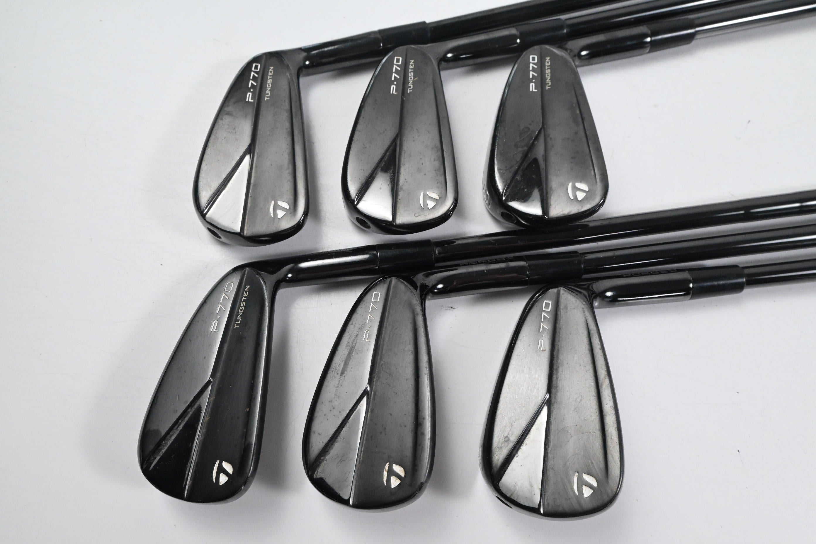 Taylormade P770 2023 Phantom Black Irons / 4-9i / Stiff Flex KBS Tour Shafts