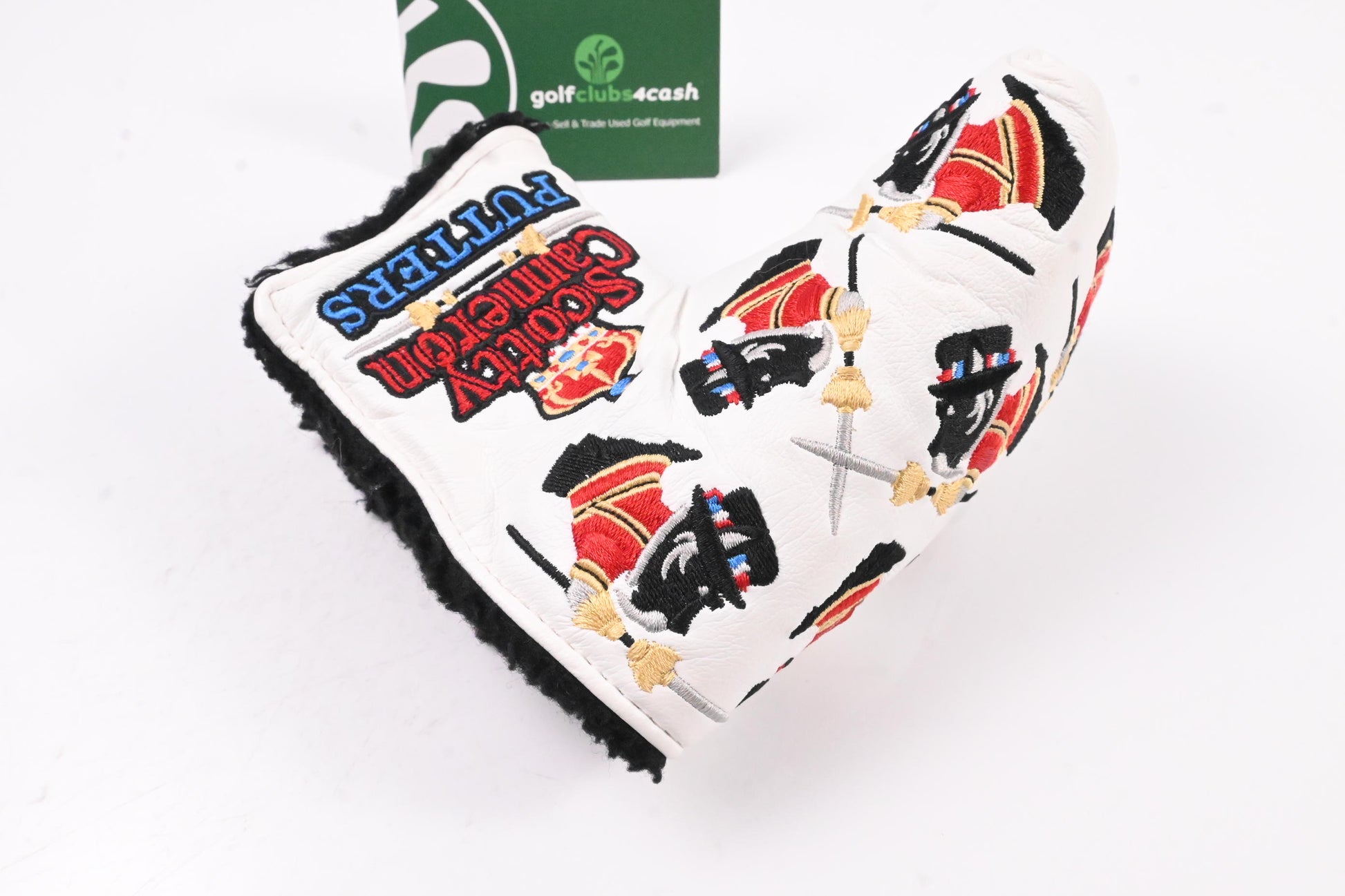Scotty Cameron 2012 British Sir Scotty Dog Putter Headcover / Mid-Mallet / White