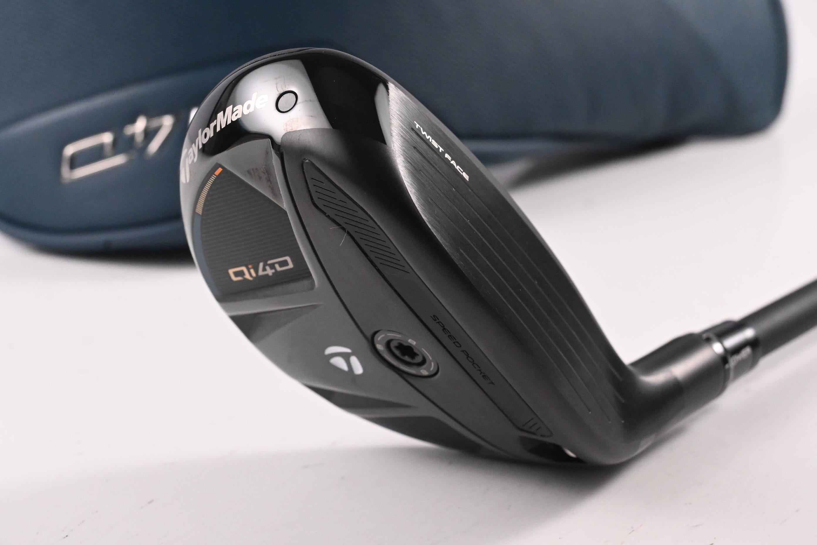 Taylormade Qi4D #4 Hybrid / 22 Degree / Stiff Flex REAX By KBS 75 Shaft