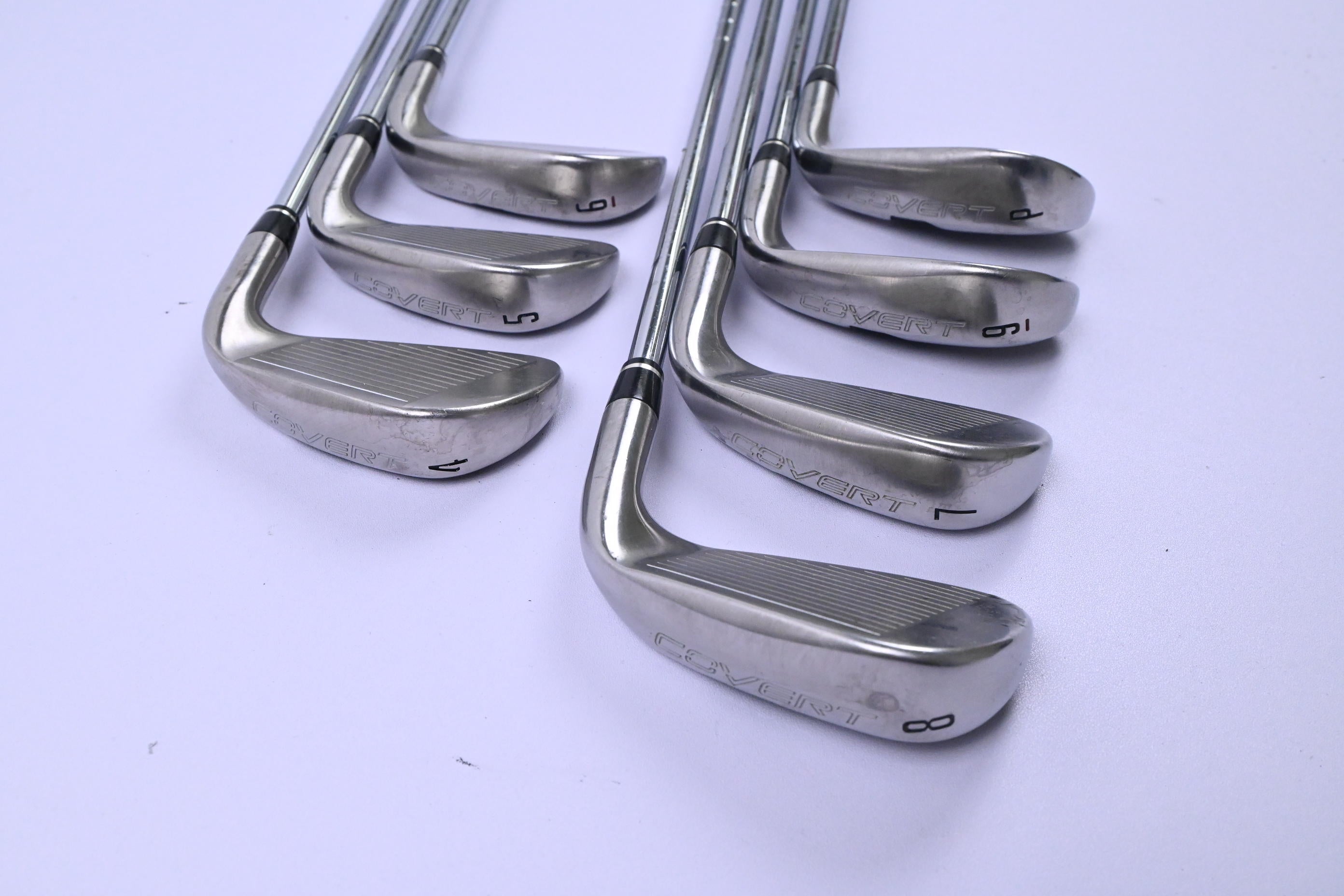 Left Hand Nike VR-S Covert Irons / 4-PW / Regular Flex Dynalite 90 Shafts