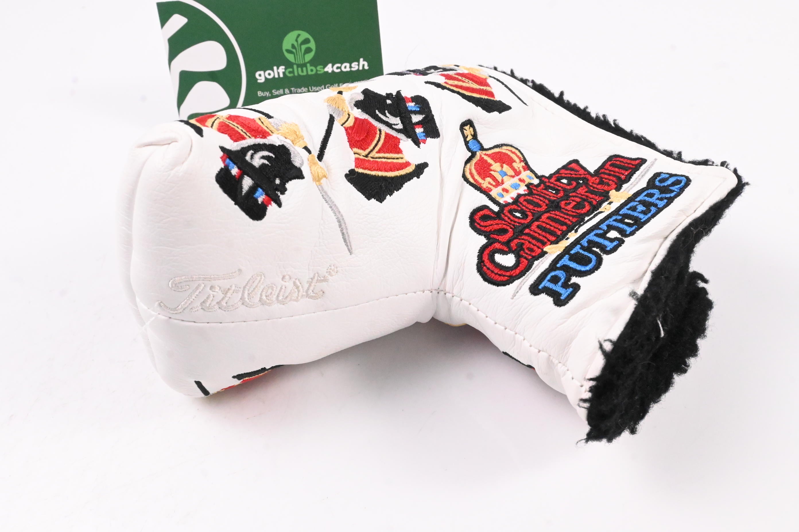 Scotty Cameron 2012 British Sir Scotty Dog Putter Headcover / Mid-Mallet / White