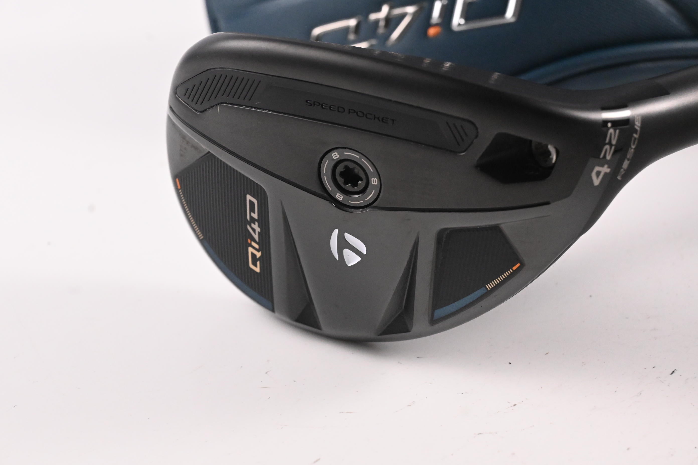 Taylormade Qi4D #4 Hybrid / 22 Degree / Stiff Flex REAX By KBS 75 Shaft