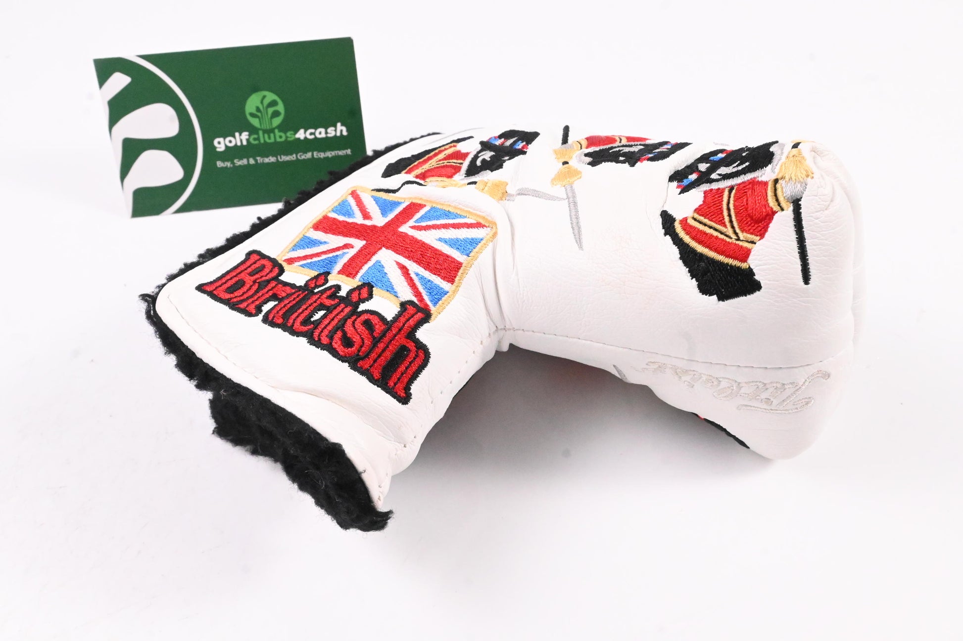 Scotty Cameron 2012 British Sir Scotty Dog Putter Headcover / Mid-Mallet / White