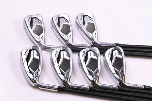 Left Hand Ping G430 Irons / 5-PW+50° / Blue Dot / Regular Flex Ping Alta CB