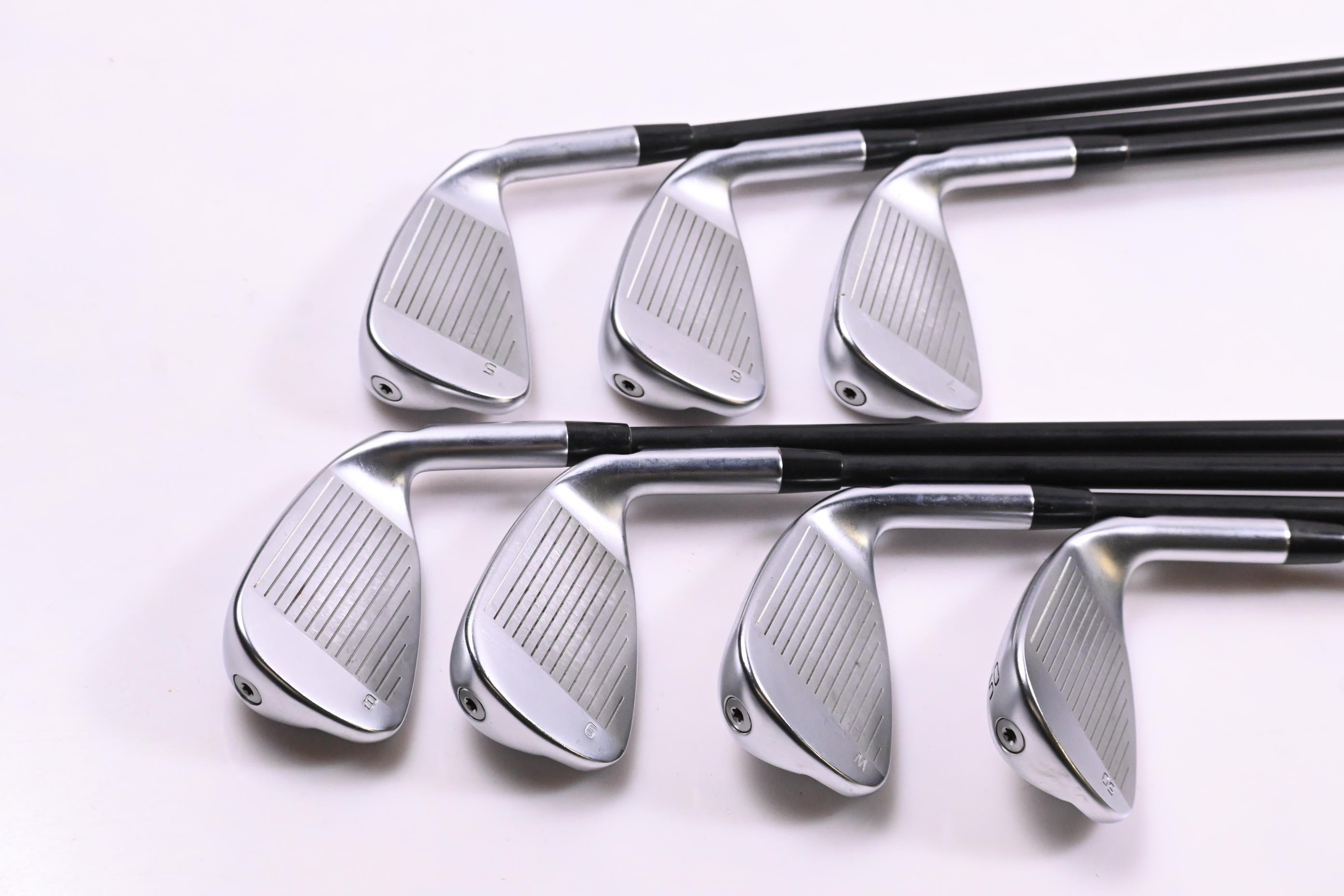 Left Hand Ping G430 Irons / 5-PW+50° / Blue Dot / Regular Flex Ping Alta CB