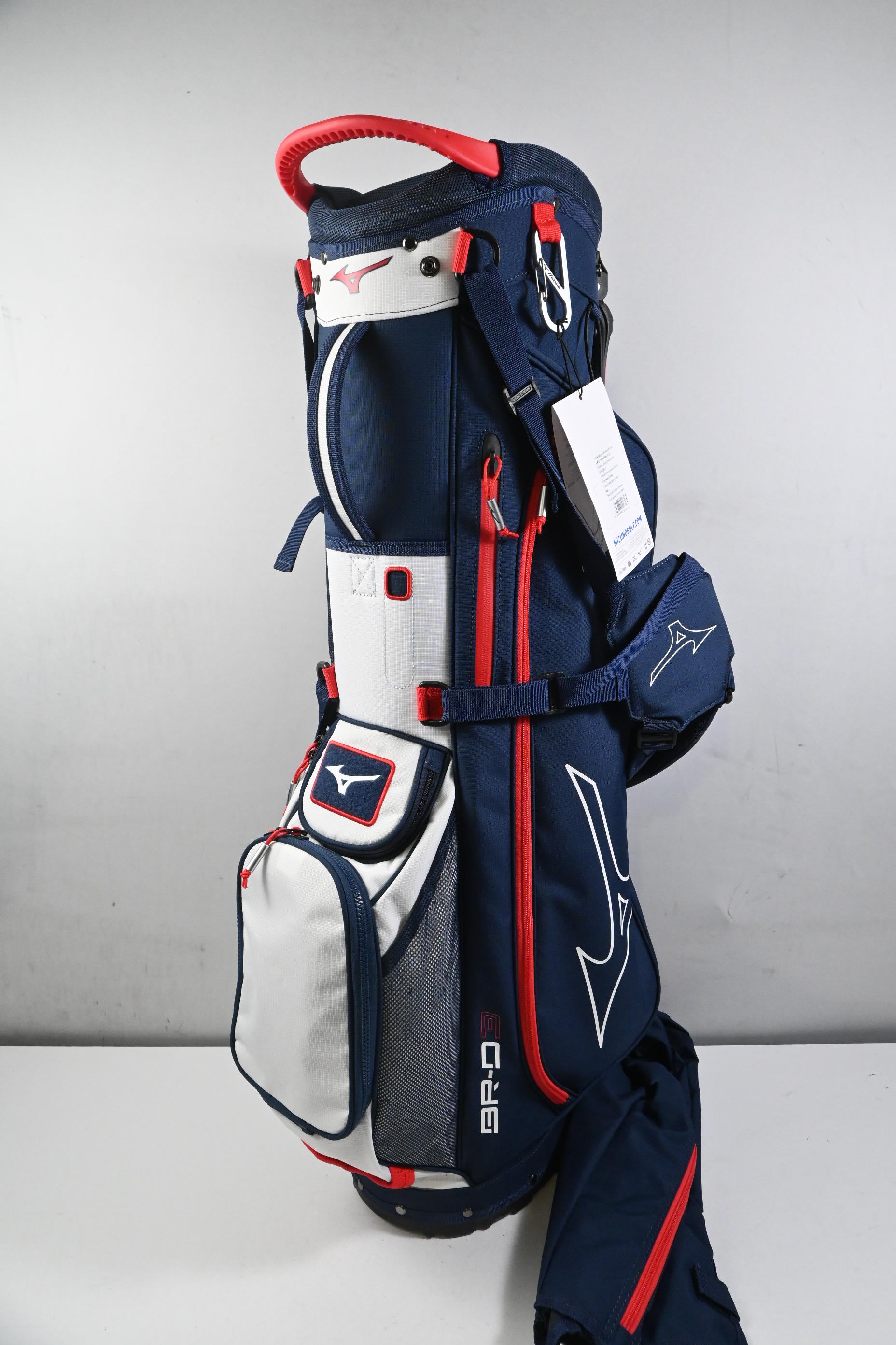 Mizuno BR-D3 Stand Bag / 4-Way Divider / Blue, White & Red